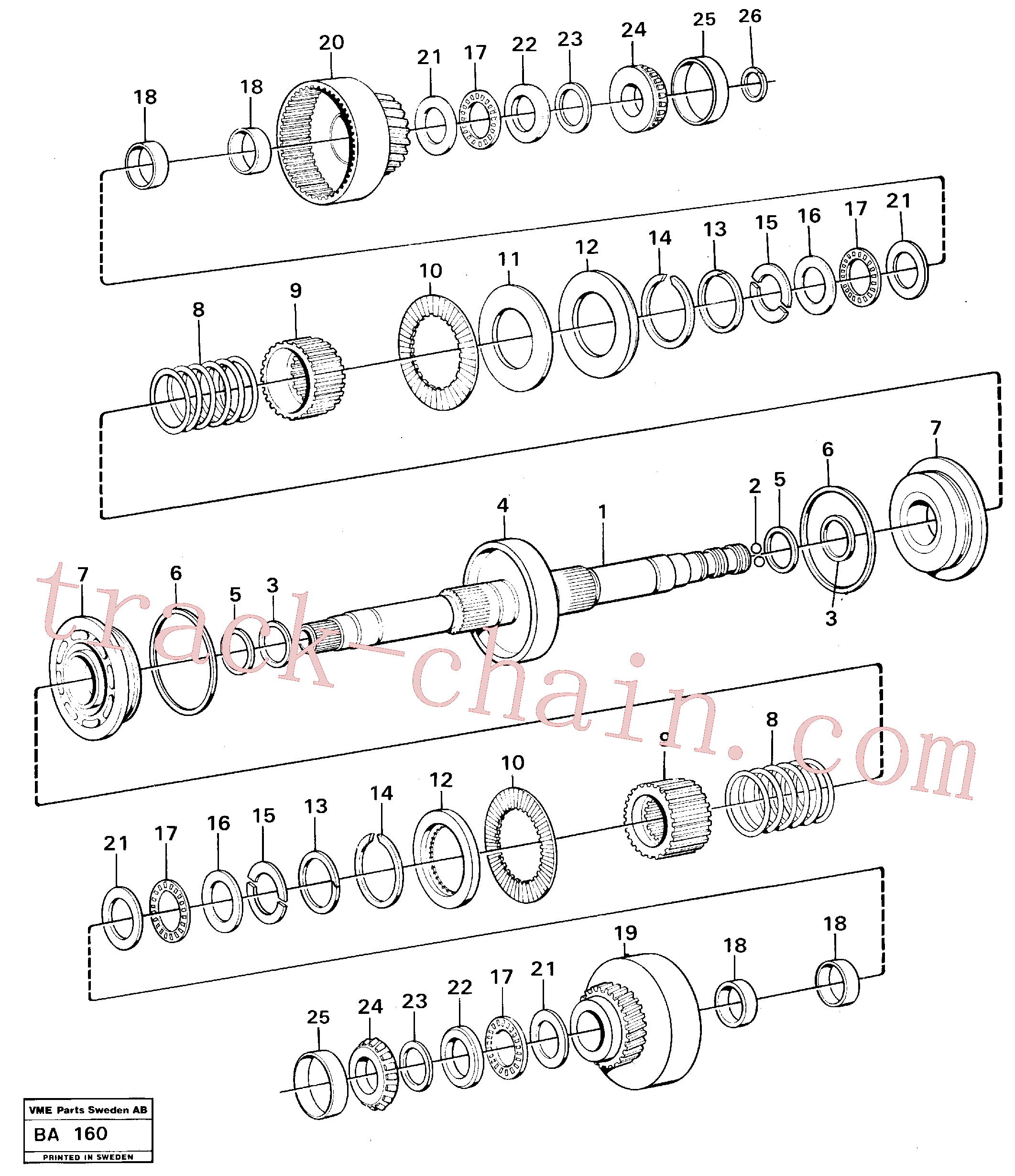 Volvo excavator part VOE11037120 Hydraulic clutch for sale