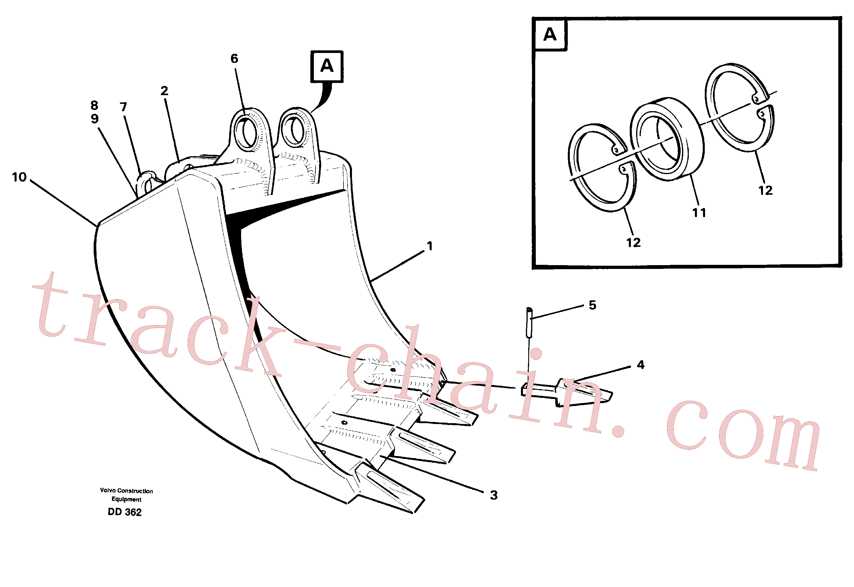 VOE14088044 for Volvo Buckets, direct fitting(DD362 assembly)