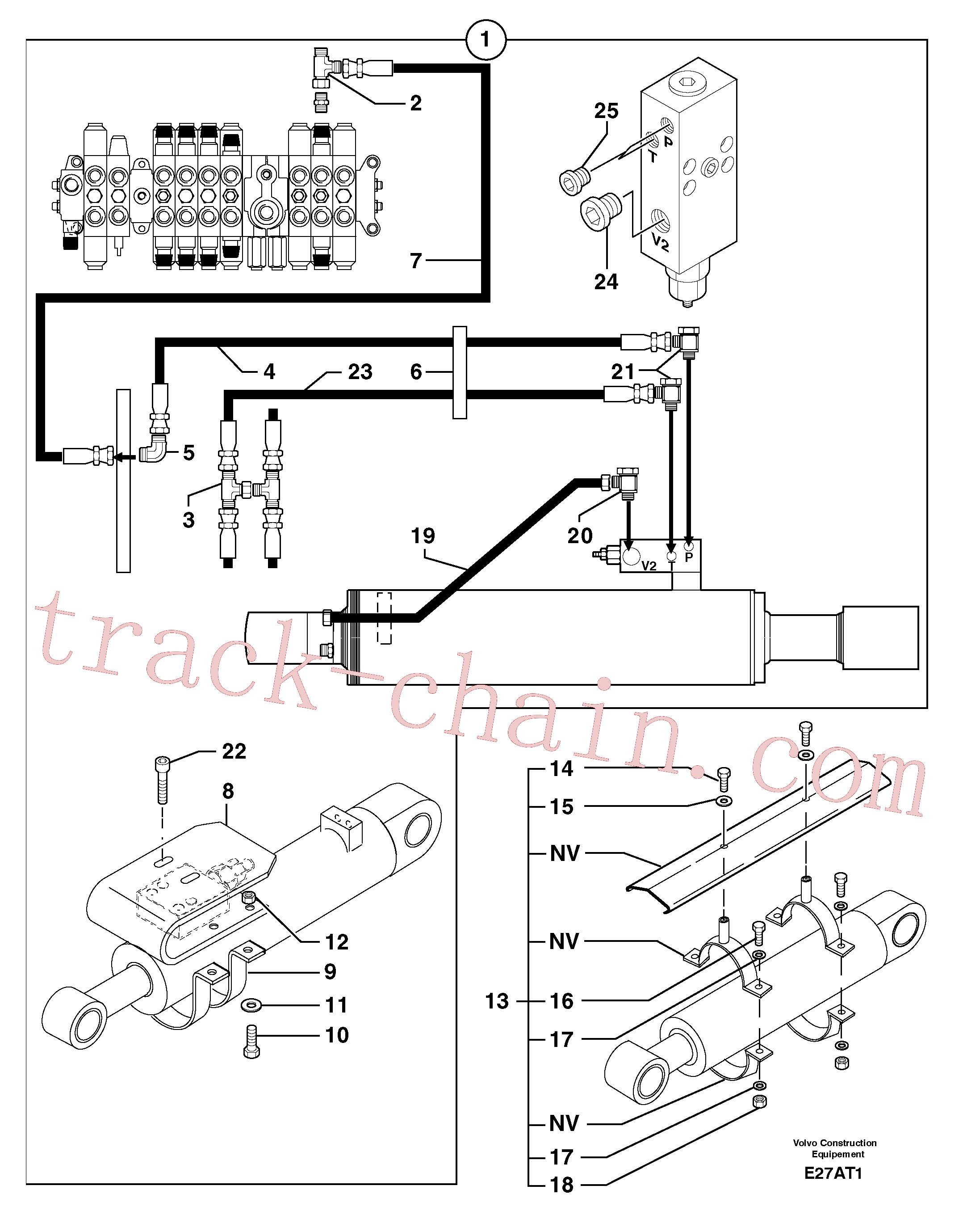 PJ4690425 for Volvo Supplement concerning handling operations / option(E27AT1 assembly)