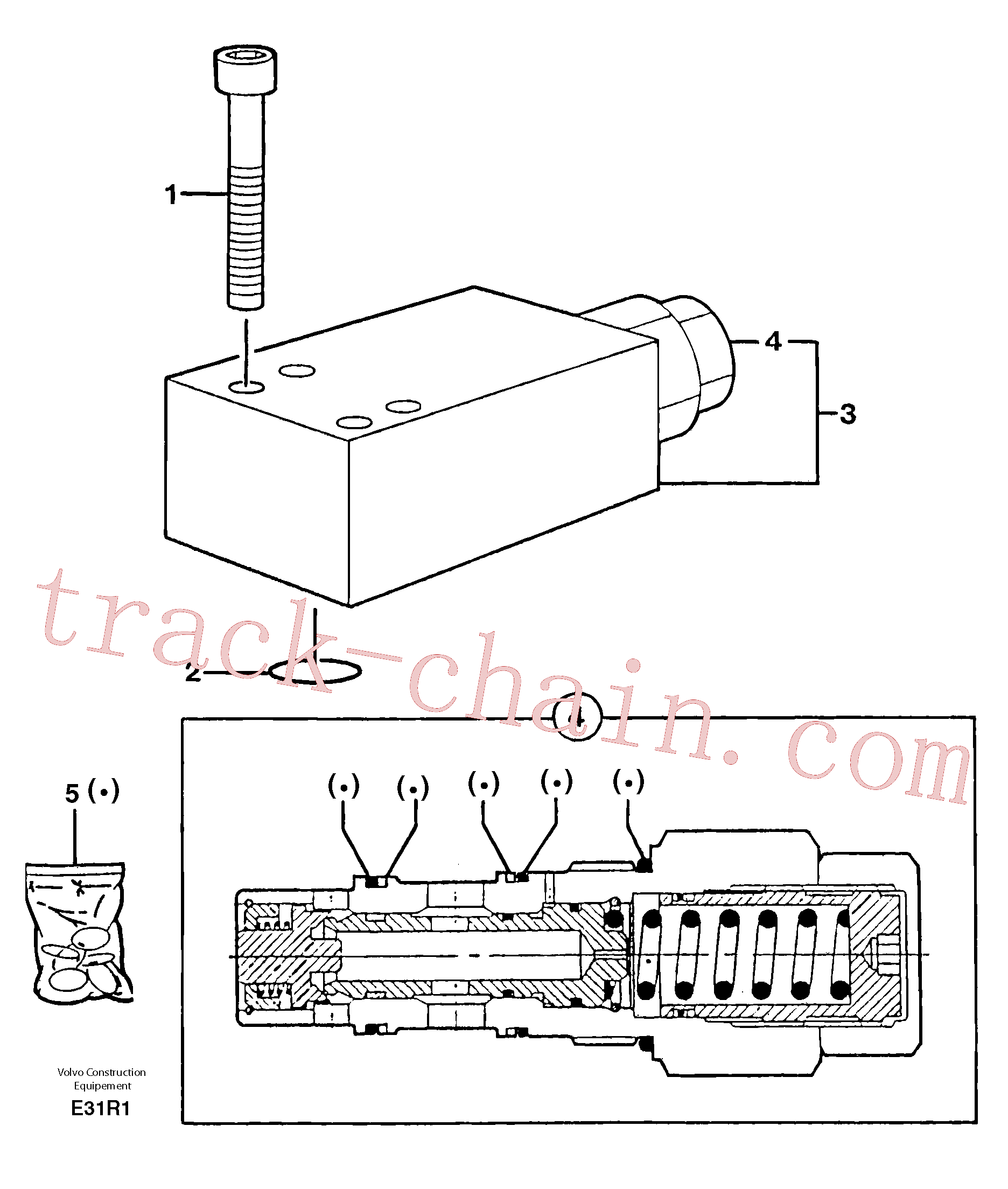 PJ5960031 for Volvo Safety valve ( dipper arm cylinder )(E31R1 assembly)