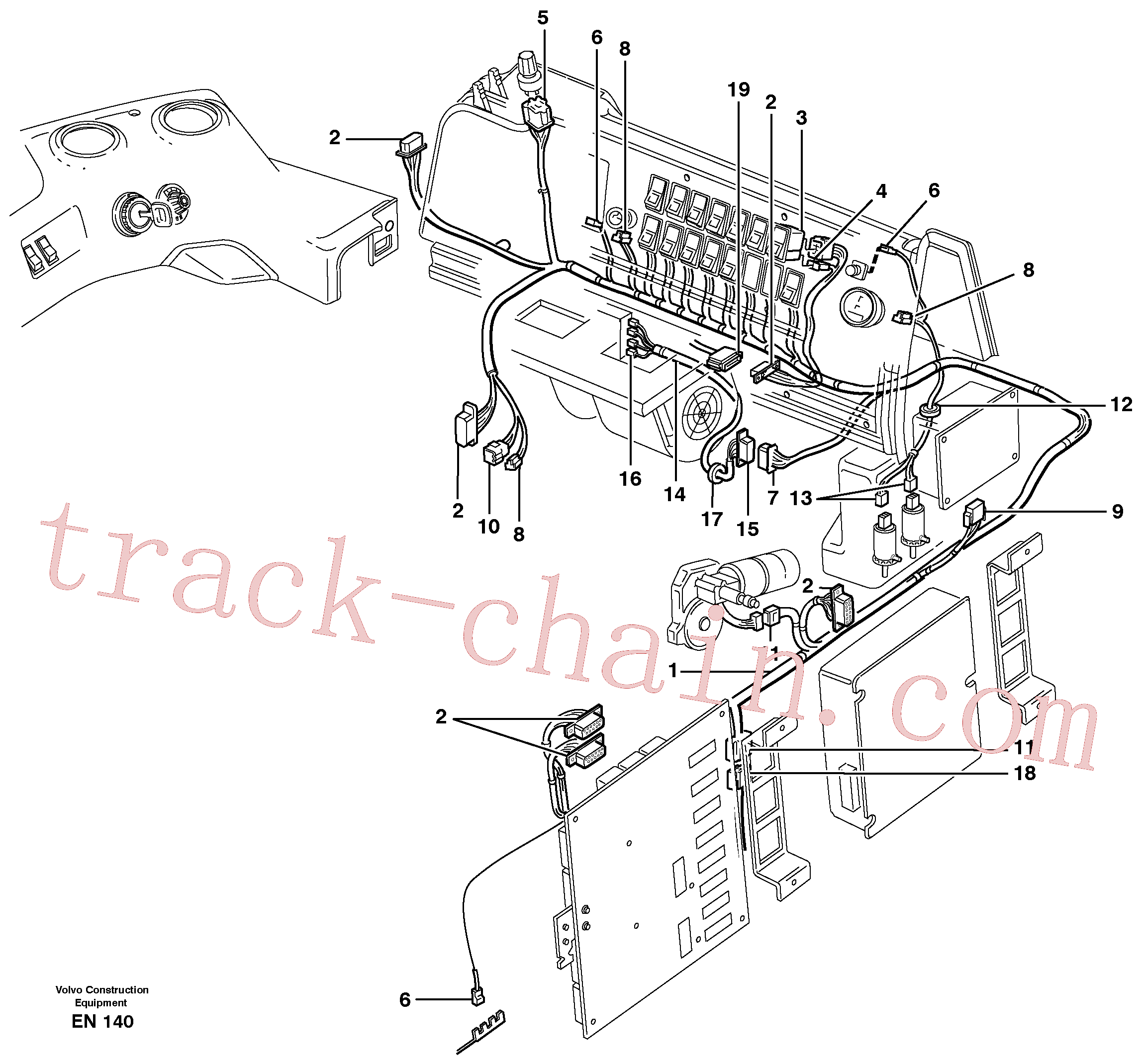 VOE961959 for Volvo Cable harnesses, control panel(EN140 assembly)