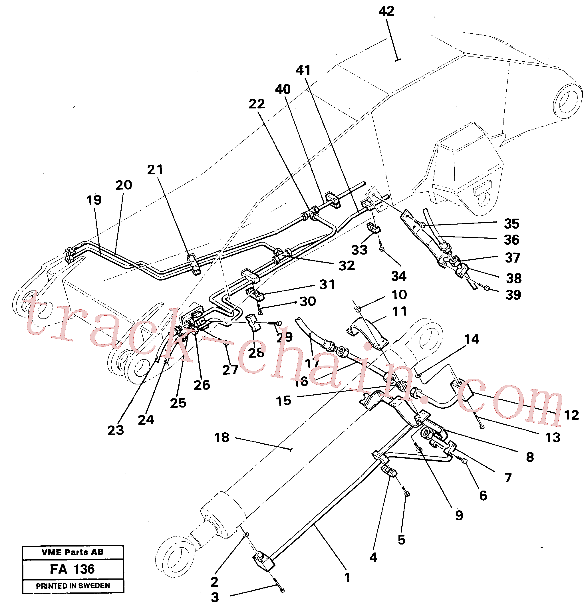 China Made VOE14238379 Tube Assembly parts for Volvo Excavator