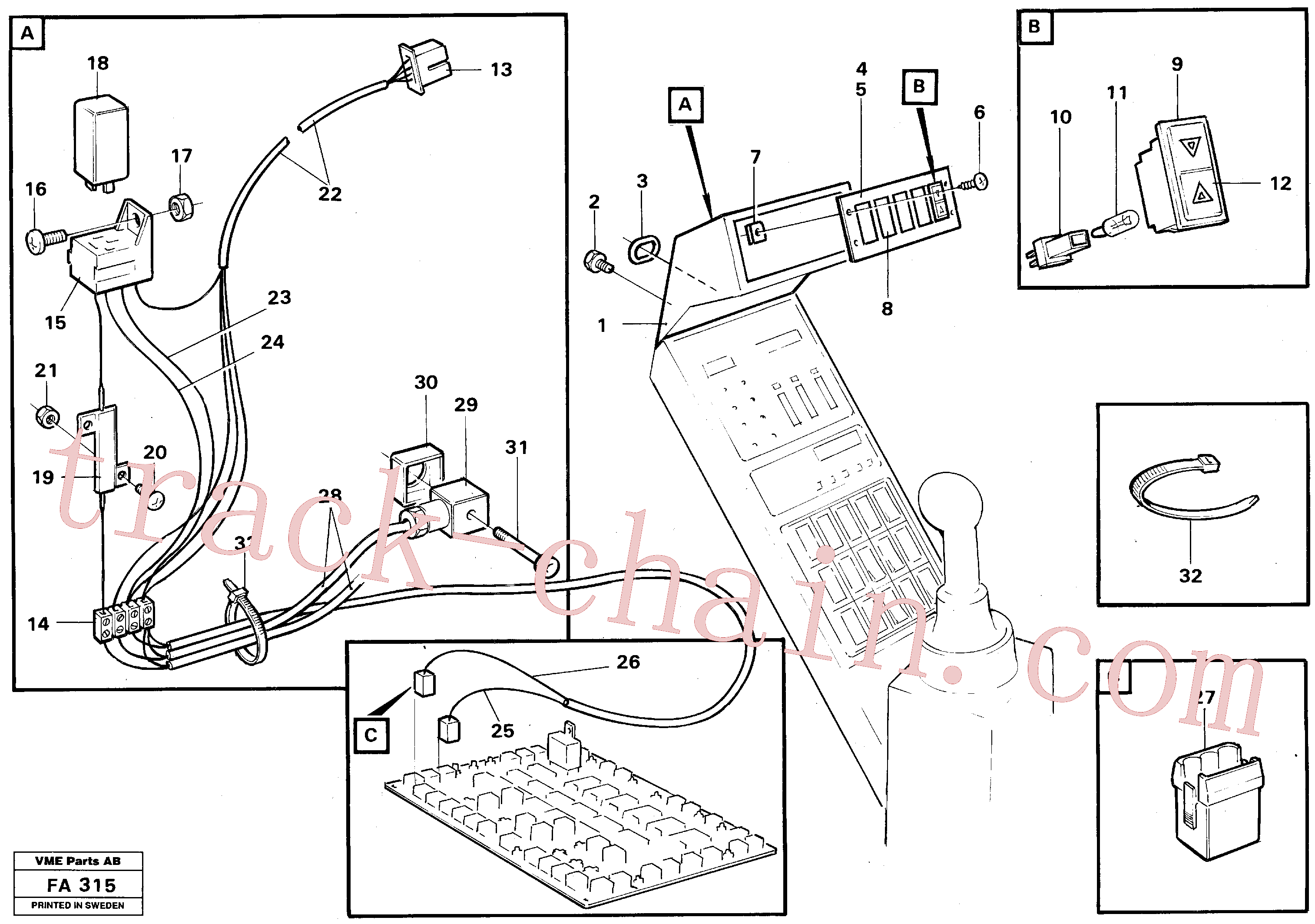 VOE14014812 for Volvo Electric installation for load limiting device(FA315 assembly)