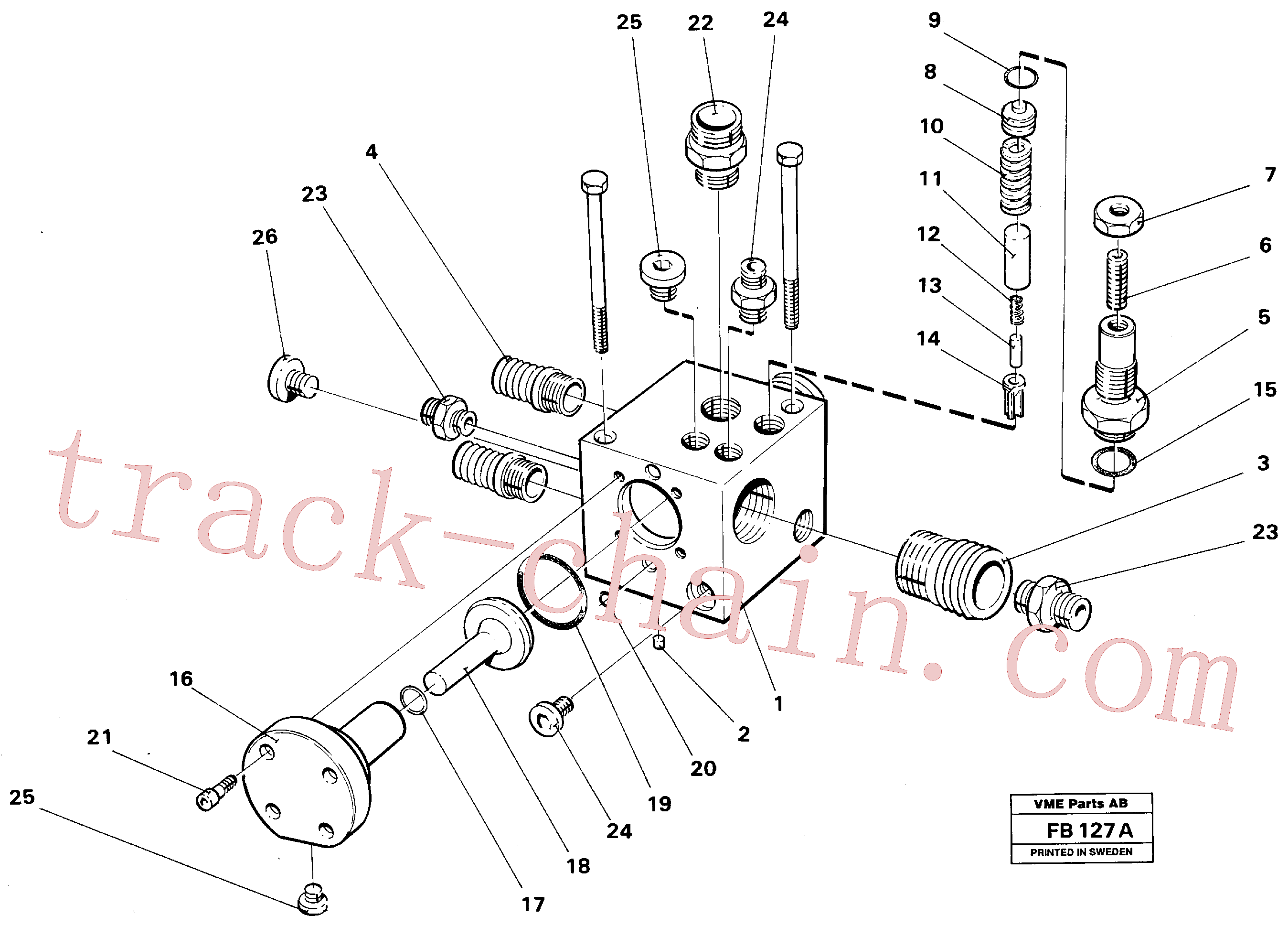 VOE14237601 for Volvo Shunt valve(FB127A assembly)