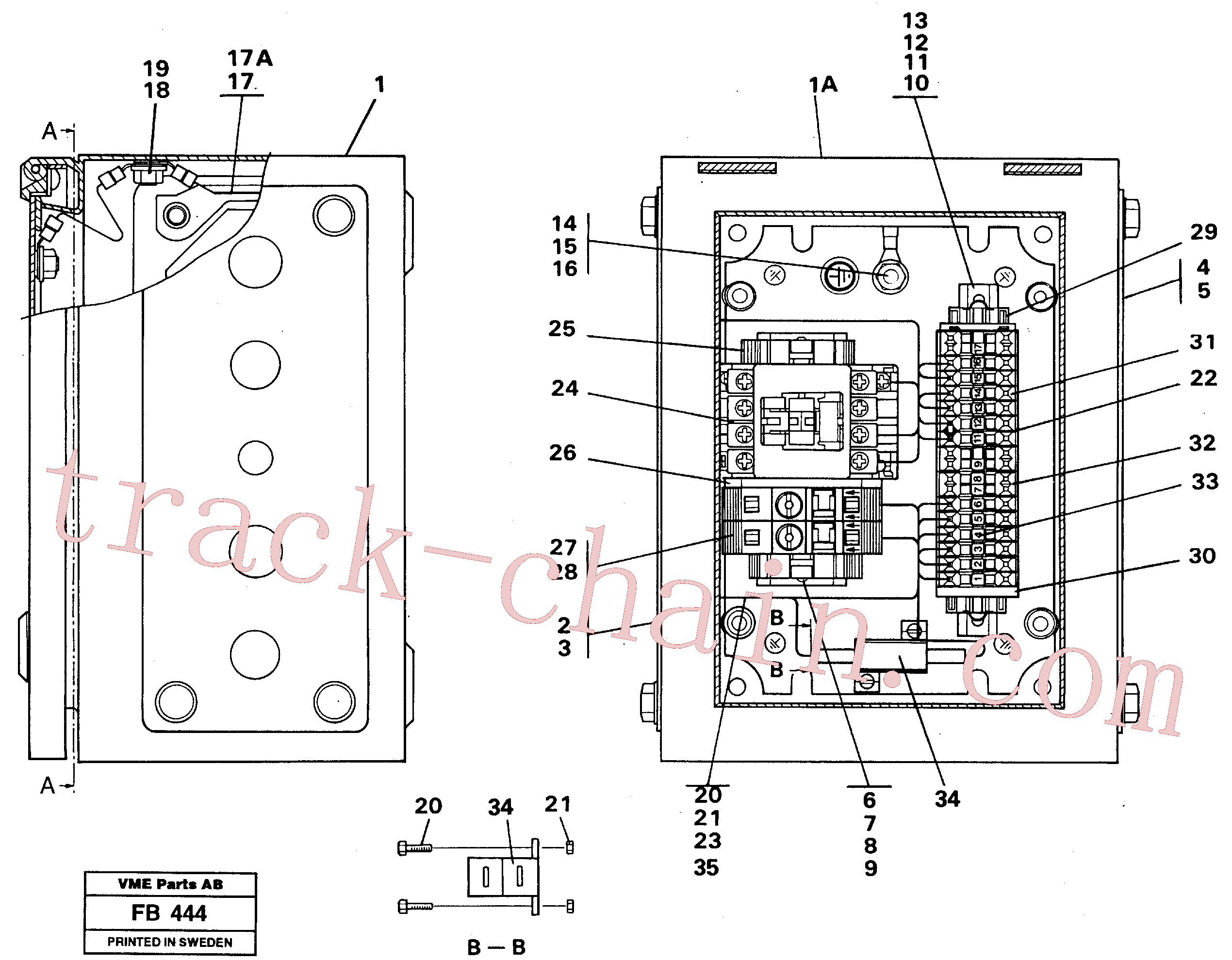 VOE14261742 for Volvo Magnet equipment Ohio, Electrical distribution unit(FB444 assembly)