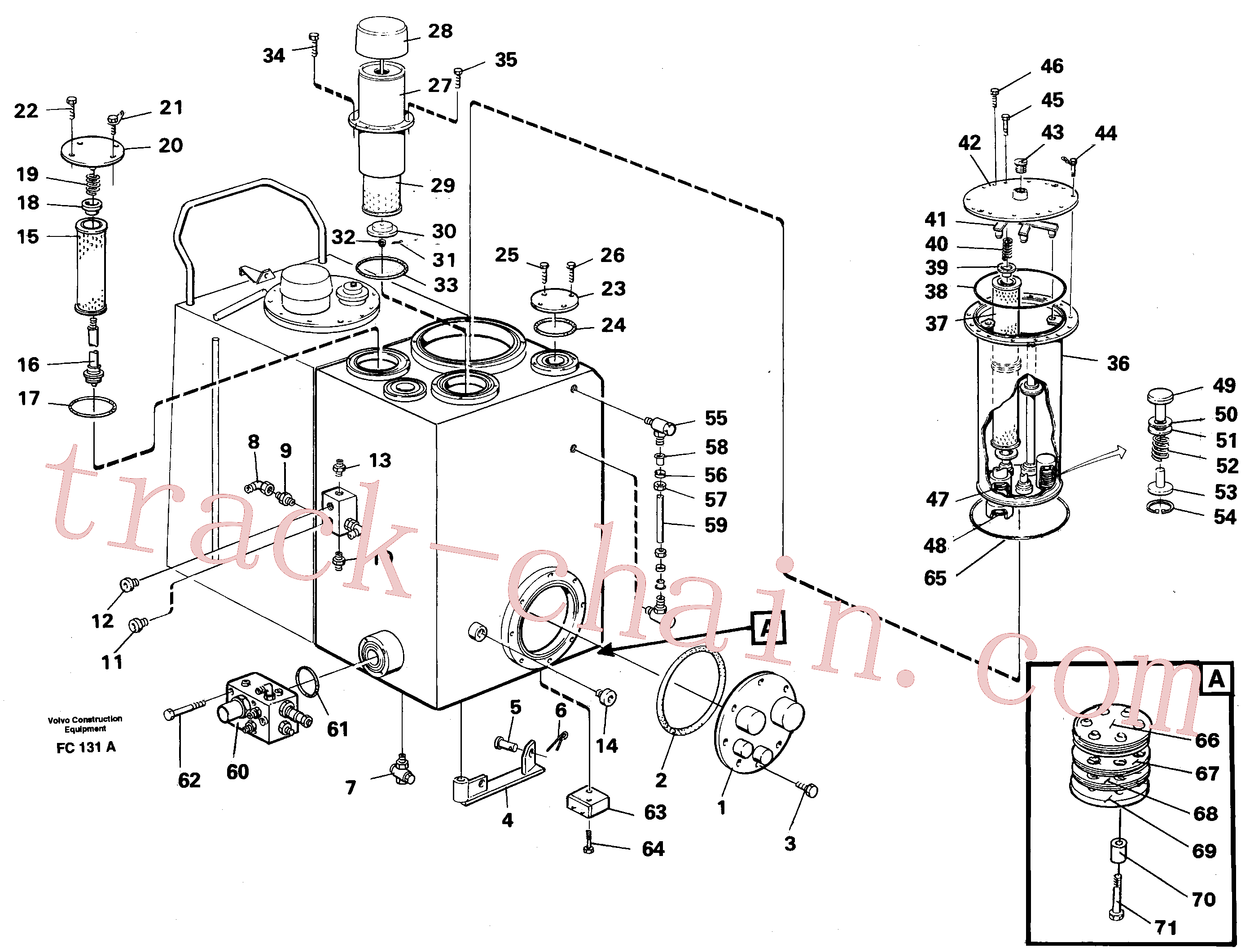 VOE14784296 for Volvo Hydraulic oil tank(FC131A assembly)