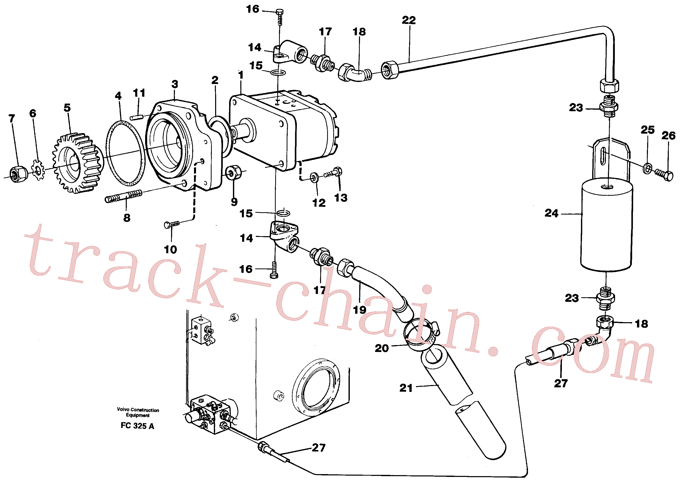 VOE14216080 Gasket for Volvo Excavator Parts