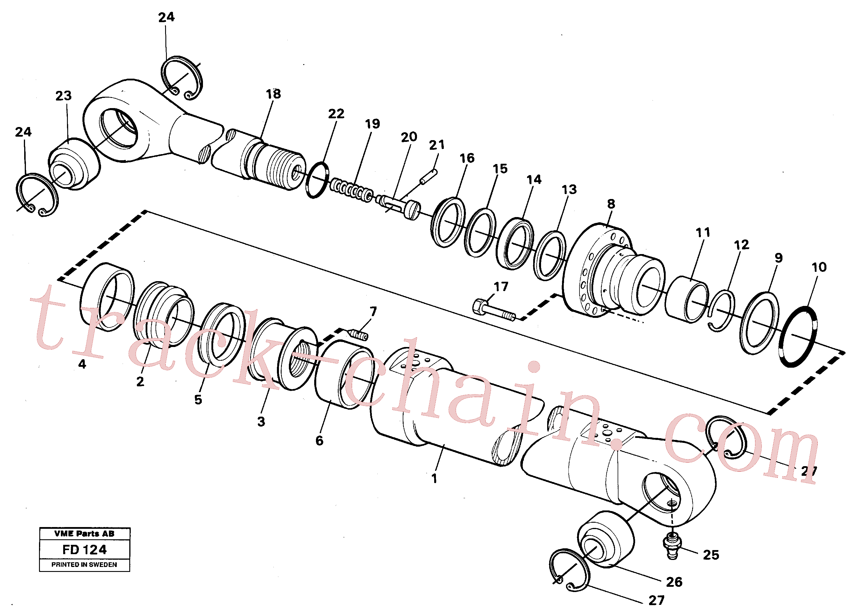 VOE14216243 for Volvo Bucket cylinder(FD124 assembly)