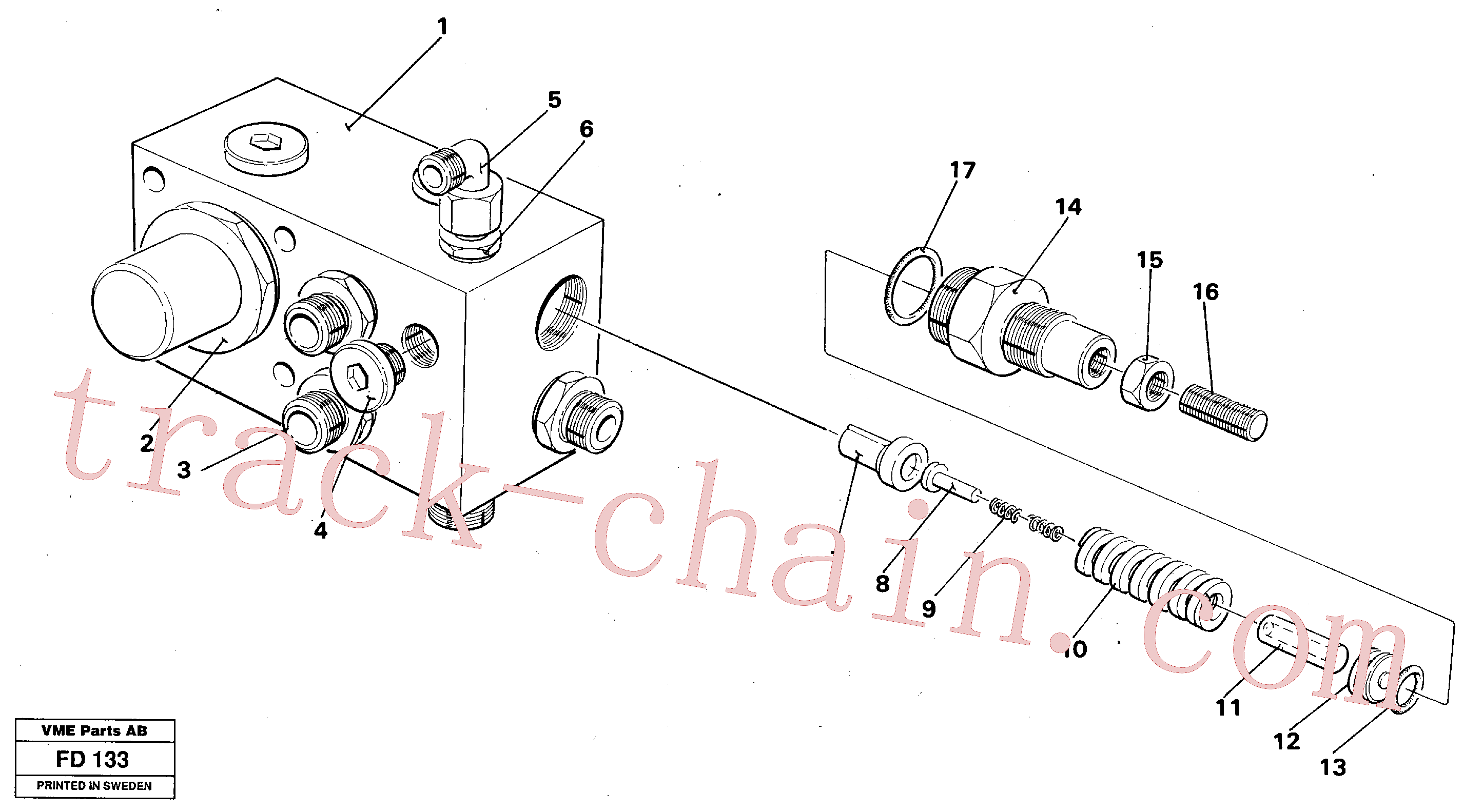 VOE14261770 for Volvo Tank connection(FD133 assembly)