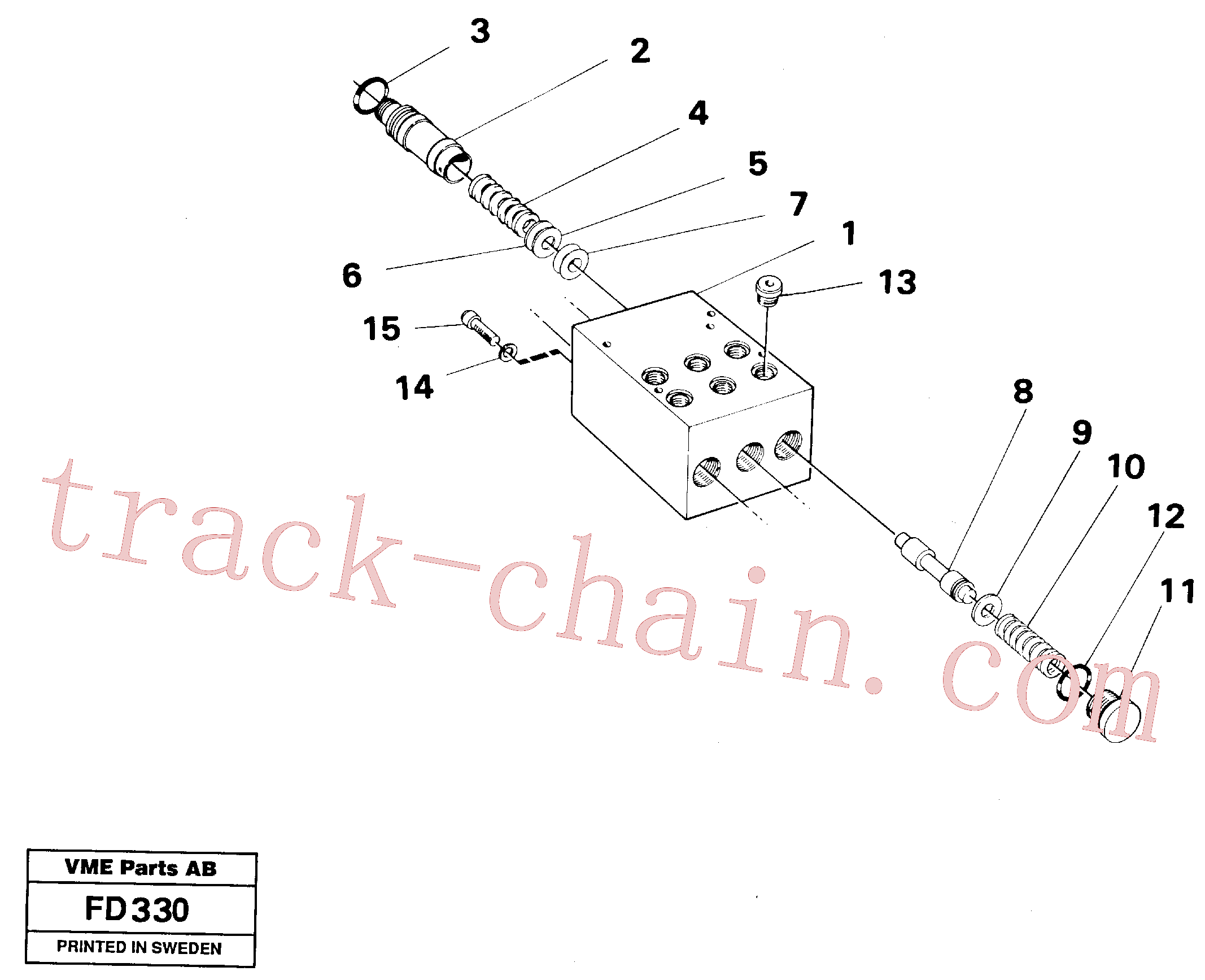 VOE14049689 for Volvo Pedal valve(FD330 assembly)