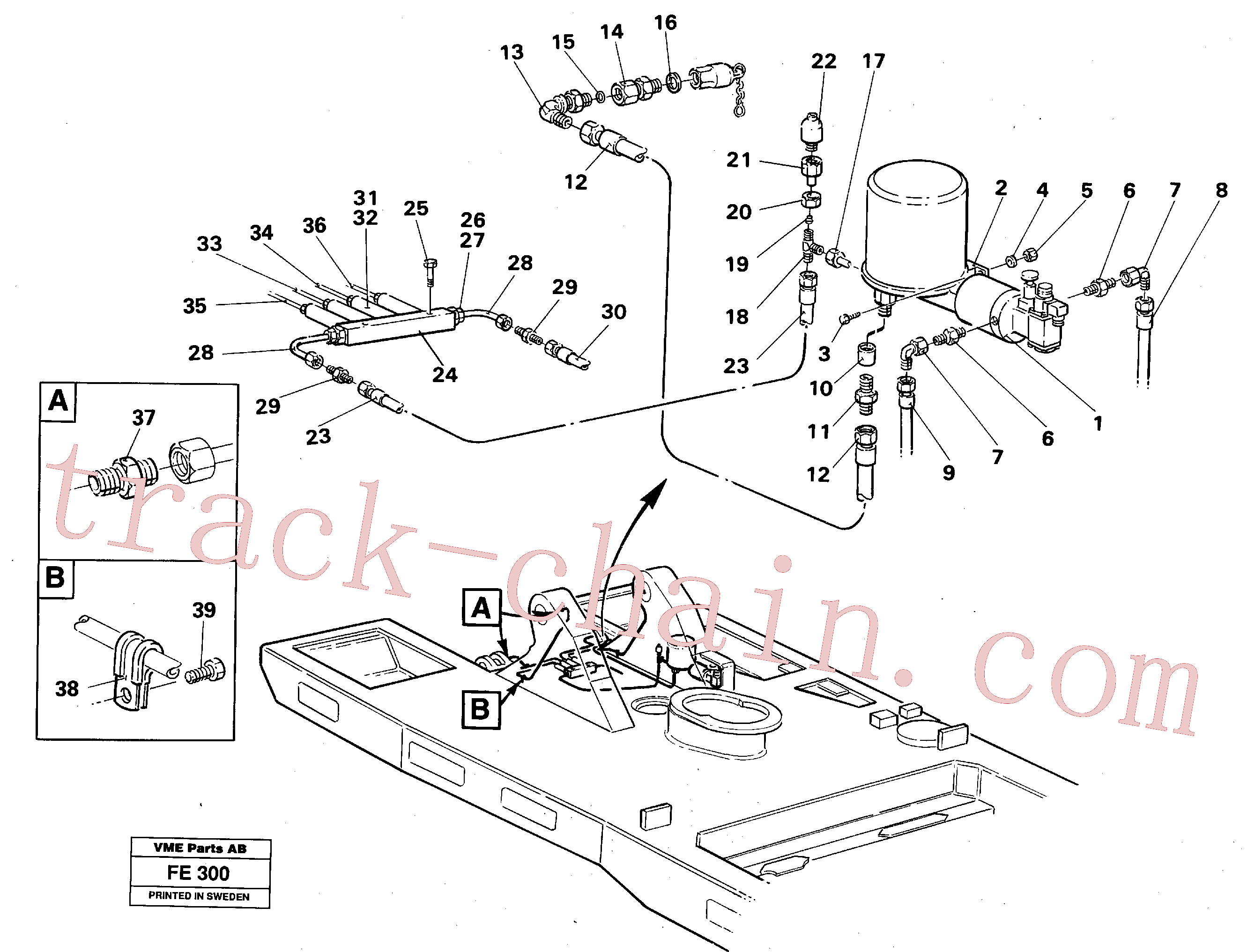 VOE11023512 for Volvo Automatic lubrication(FE300 assembly)