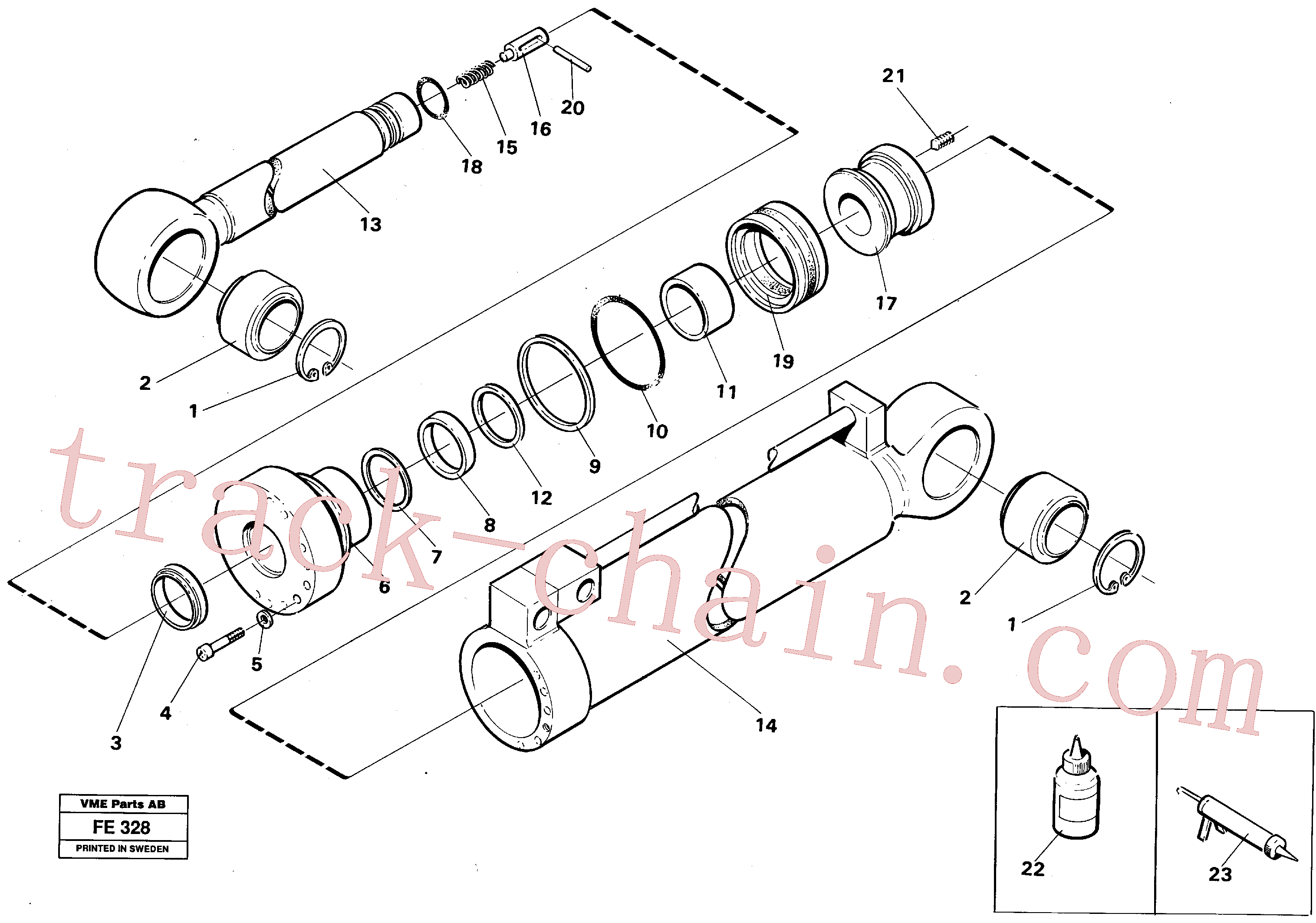 VOE14260782 Piston for Volvo Excavator spare