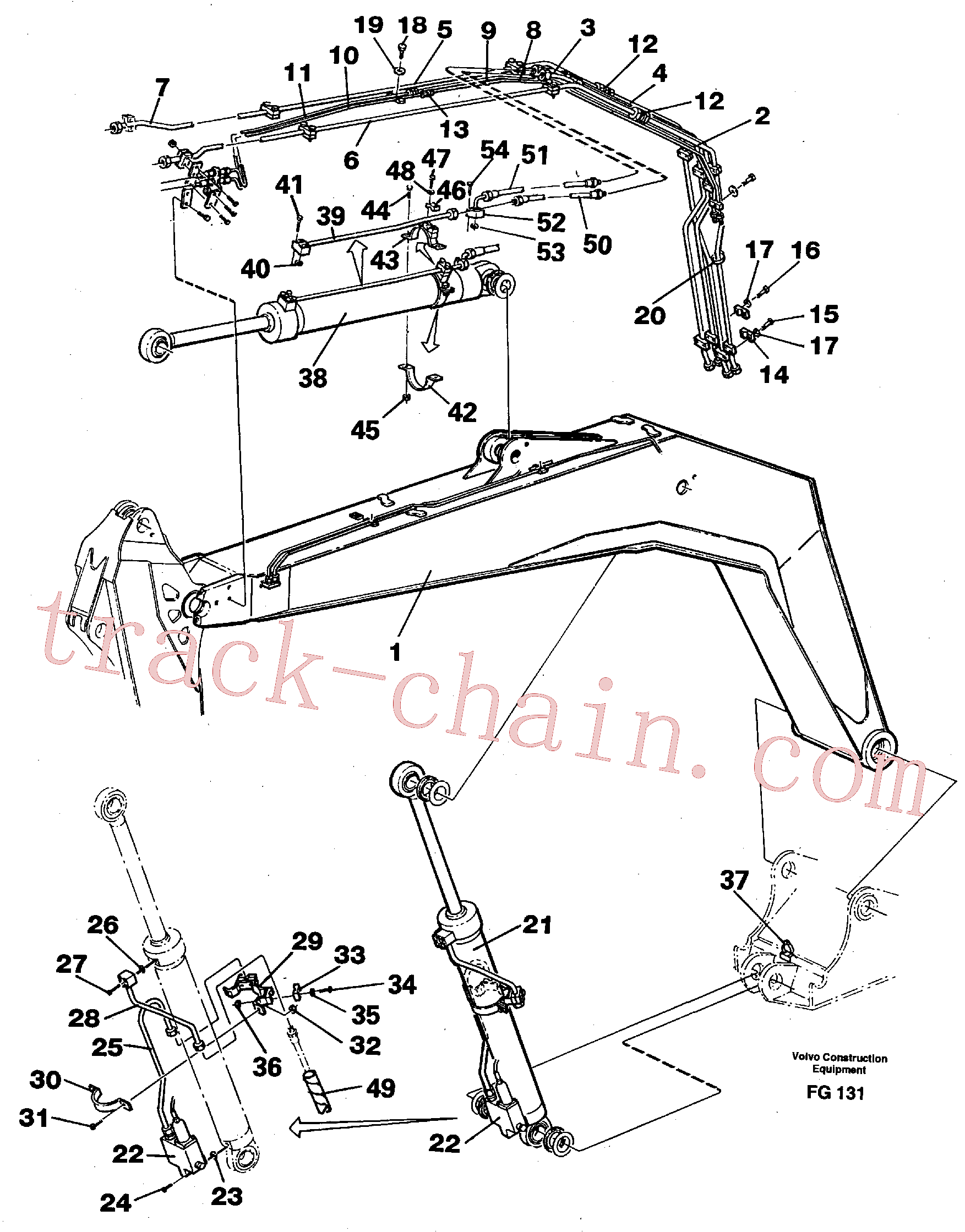 VOE14251609 Tube Assembly for Volvo Excavator Parts