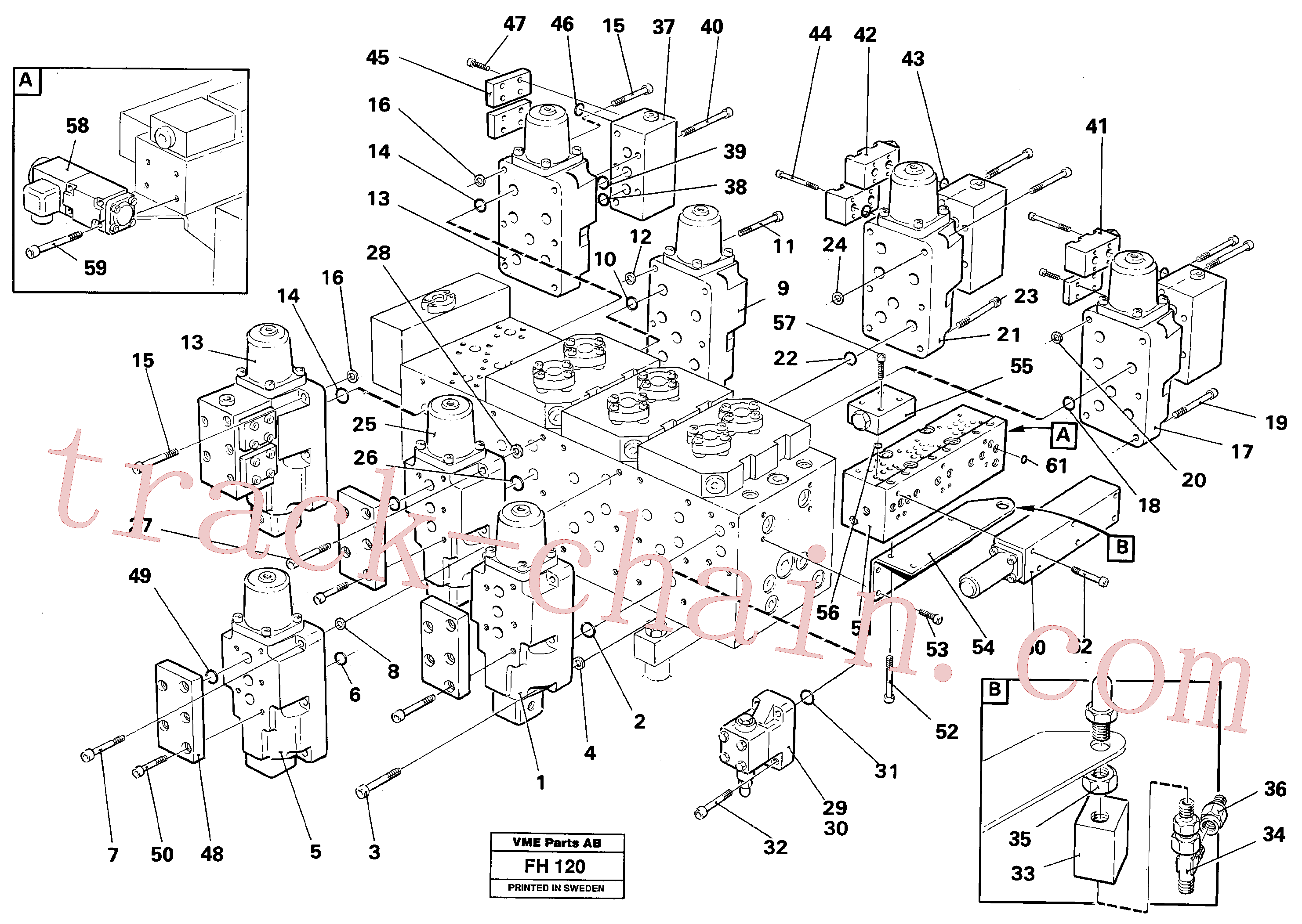 VOE14236710 for Volvo Main valve assembly, valves(FH120 assembly)