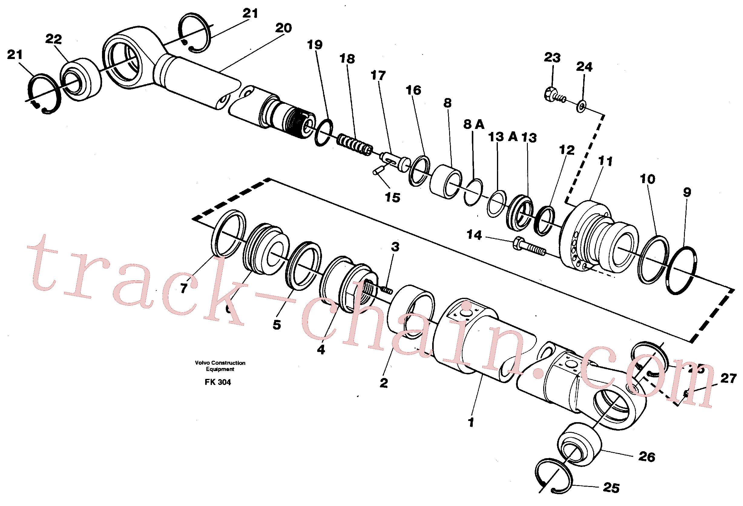 VOE14262659 for Volvo Bucket cylinder(FK304 assembly)