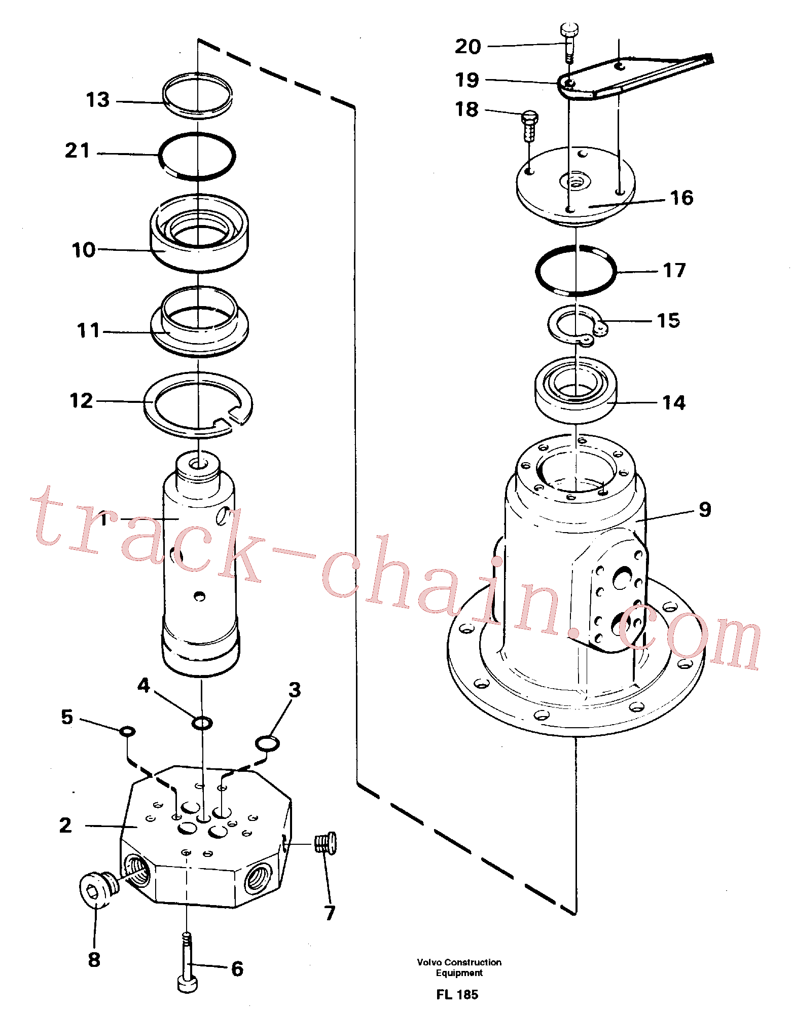 VOE14024626 for Volvo Turning joint(FL185 assembly)