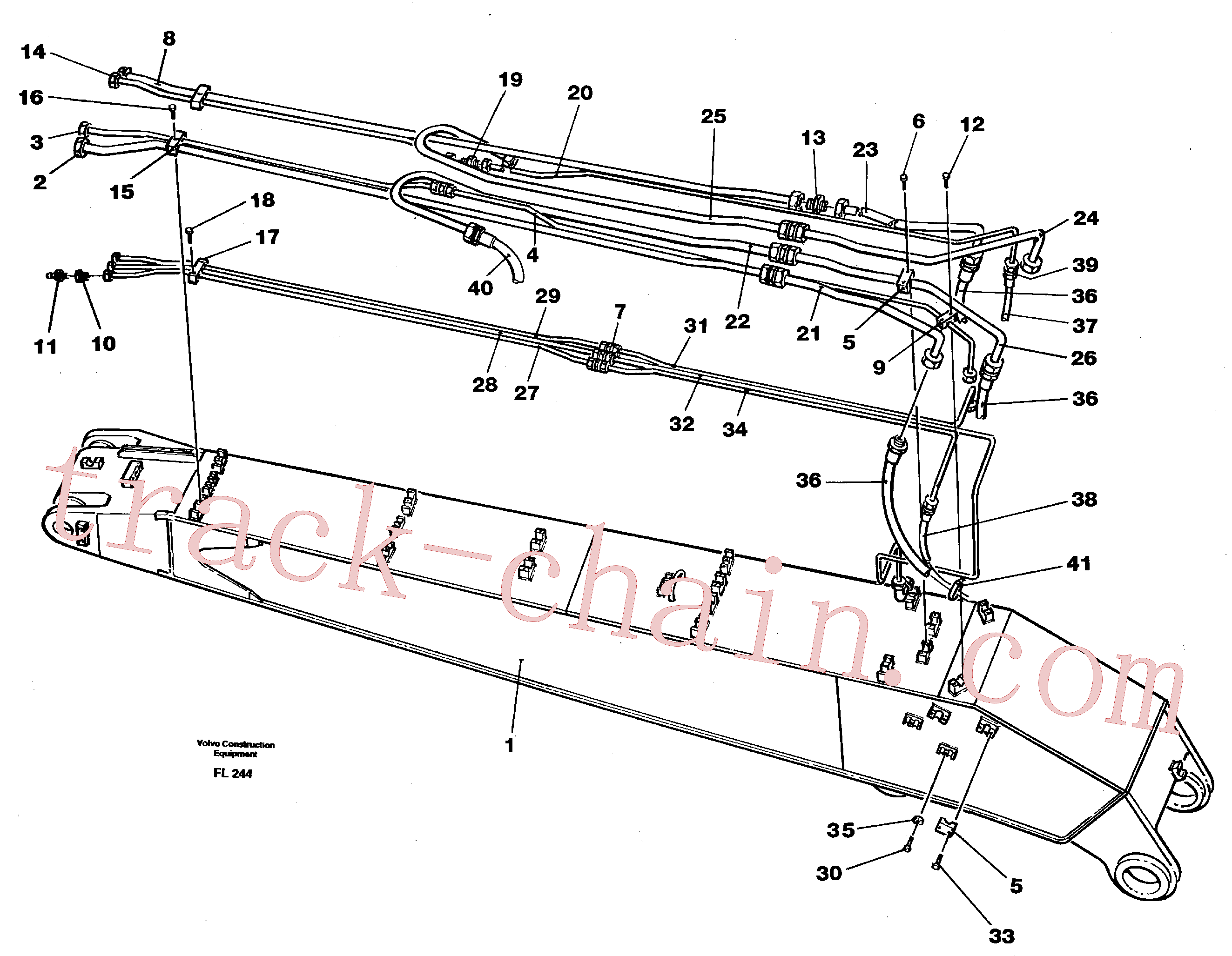 China Made VOE14246435 Tube Assembly parts for Volvo Excavator