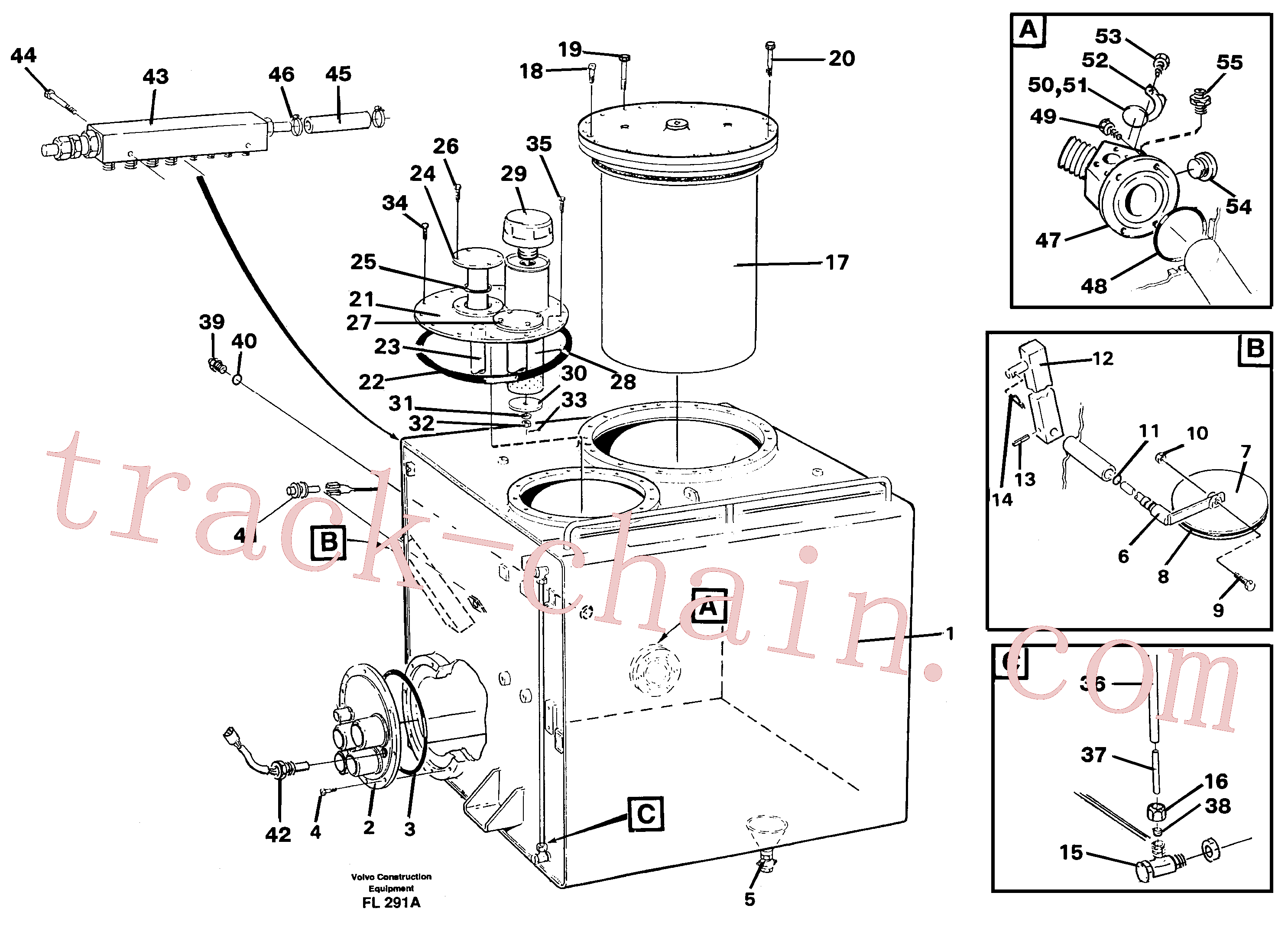 VOE14046574 for Volvo Hydraulic oil tank(FL291A assembly)