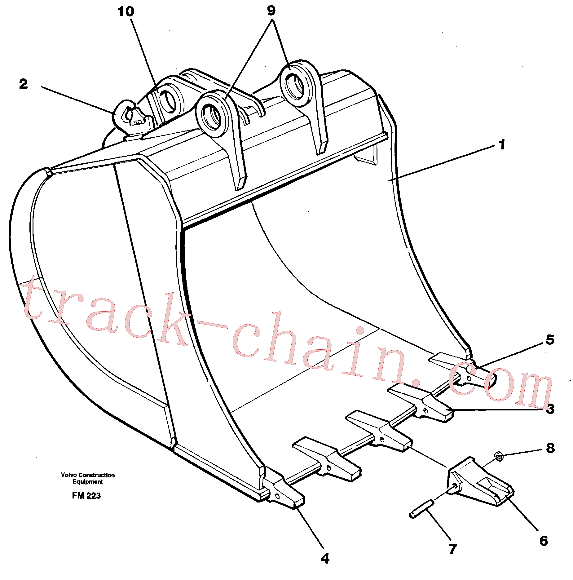 China Made VOE14287836 Lug parts for Volvo Excavator