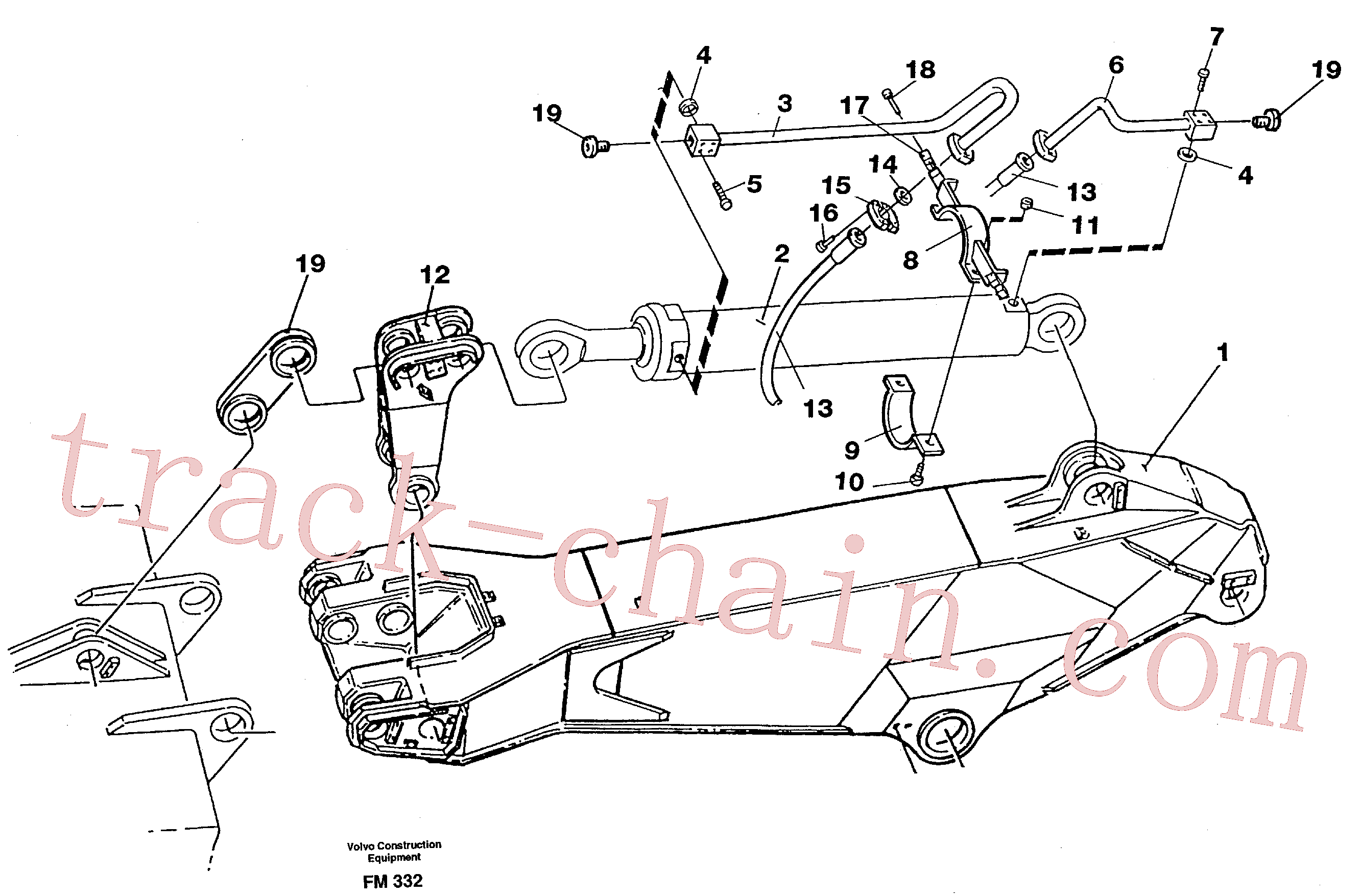 VOE14265296 for Volvo Hydraulic system, dipper arm 3.0 m(FM332 assembly)