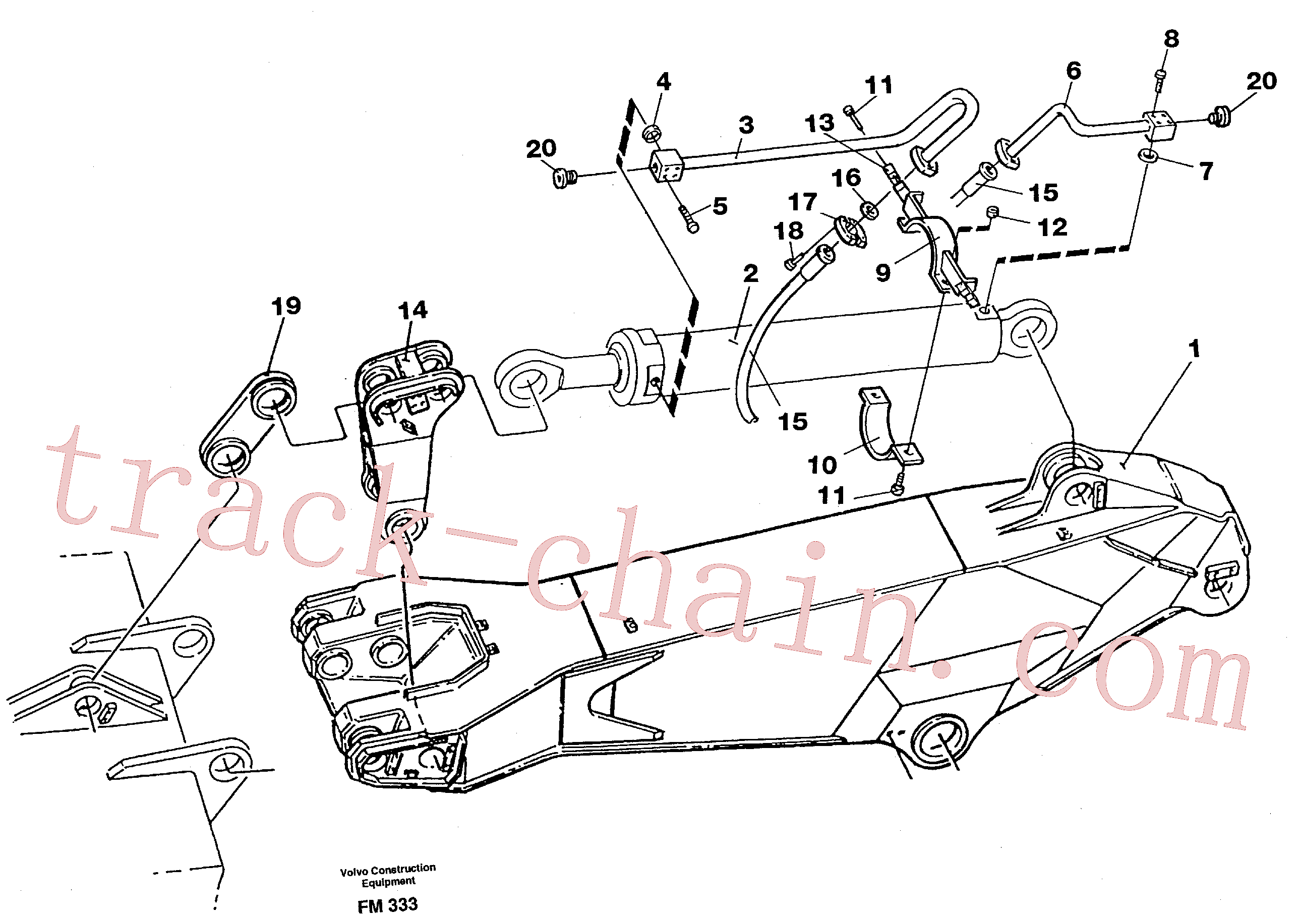 VOE14264469 for Volvo Hydraulic system, dipper arm M.e. 2,75m(FM333 assembly)