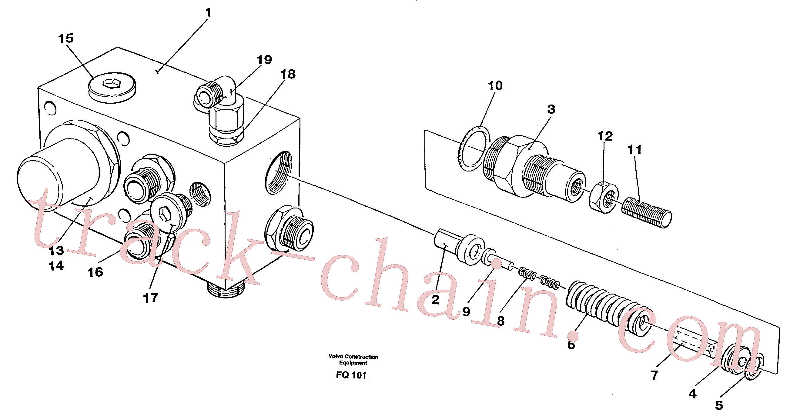 VOE14237601 for Volvo Tank connection(FQ101 assembly)