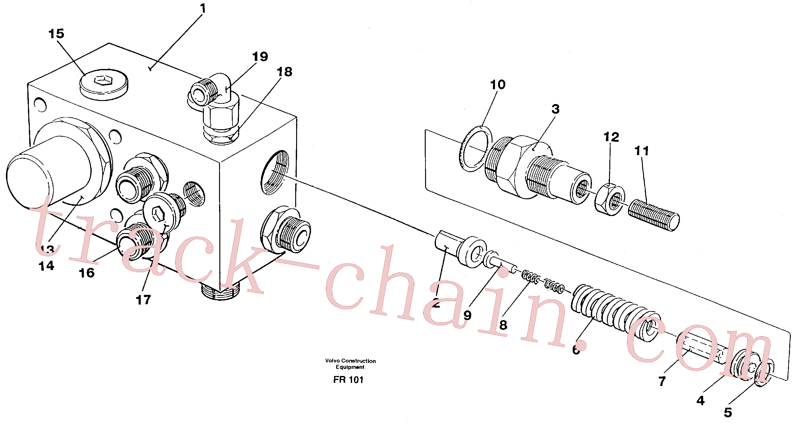 VOE14261770 for Volvo Tank connection(FR101 assembly)