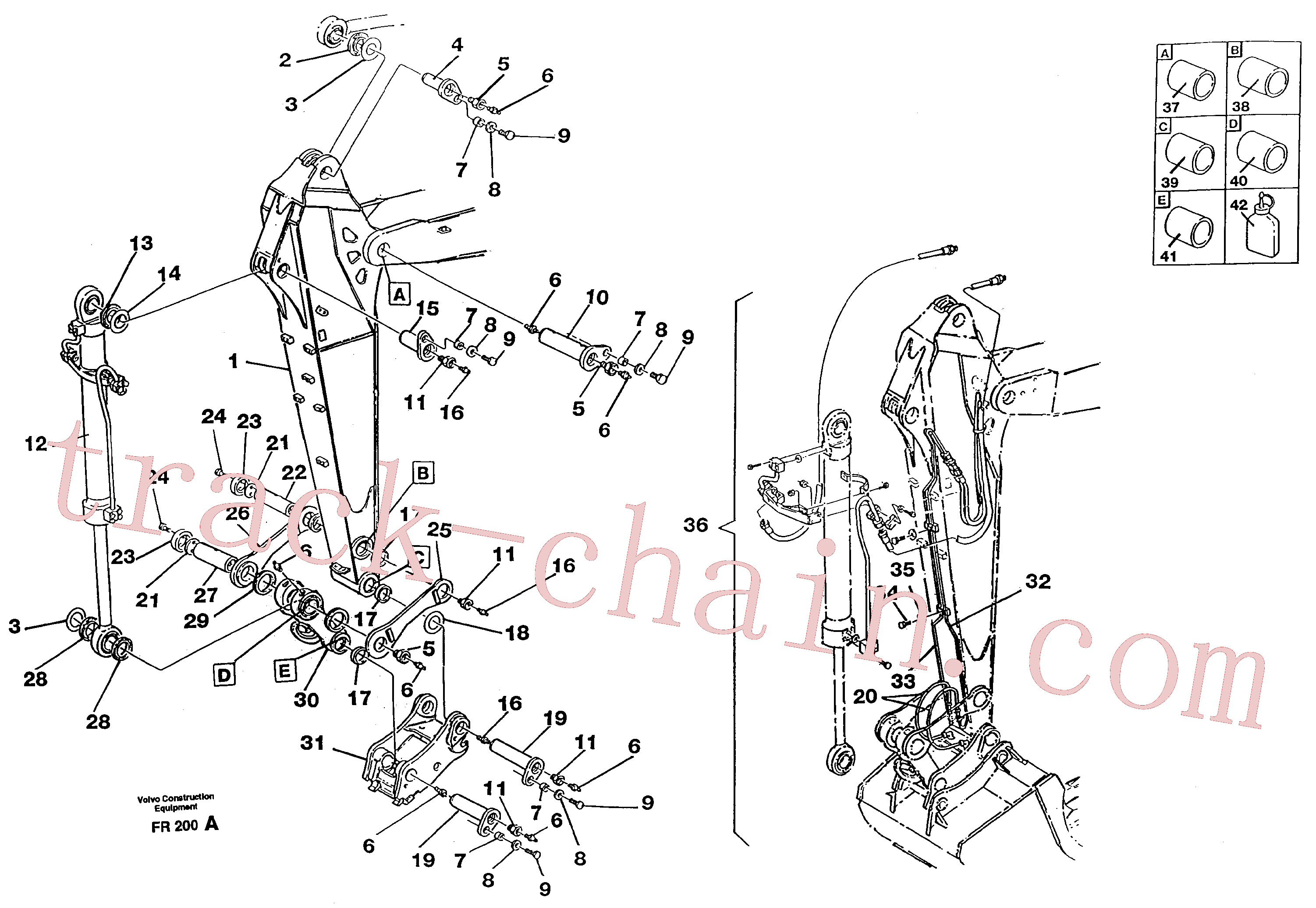 VOE14053419 for Volvo Dipper arm.(FR200A assembly)