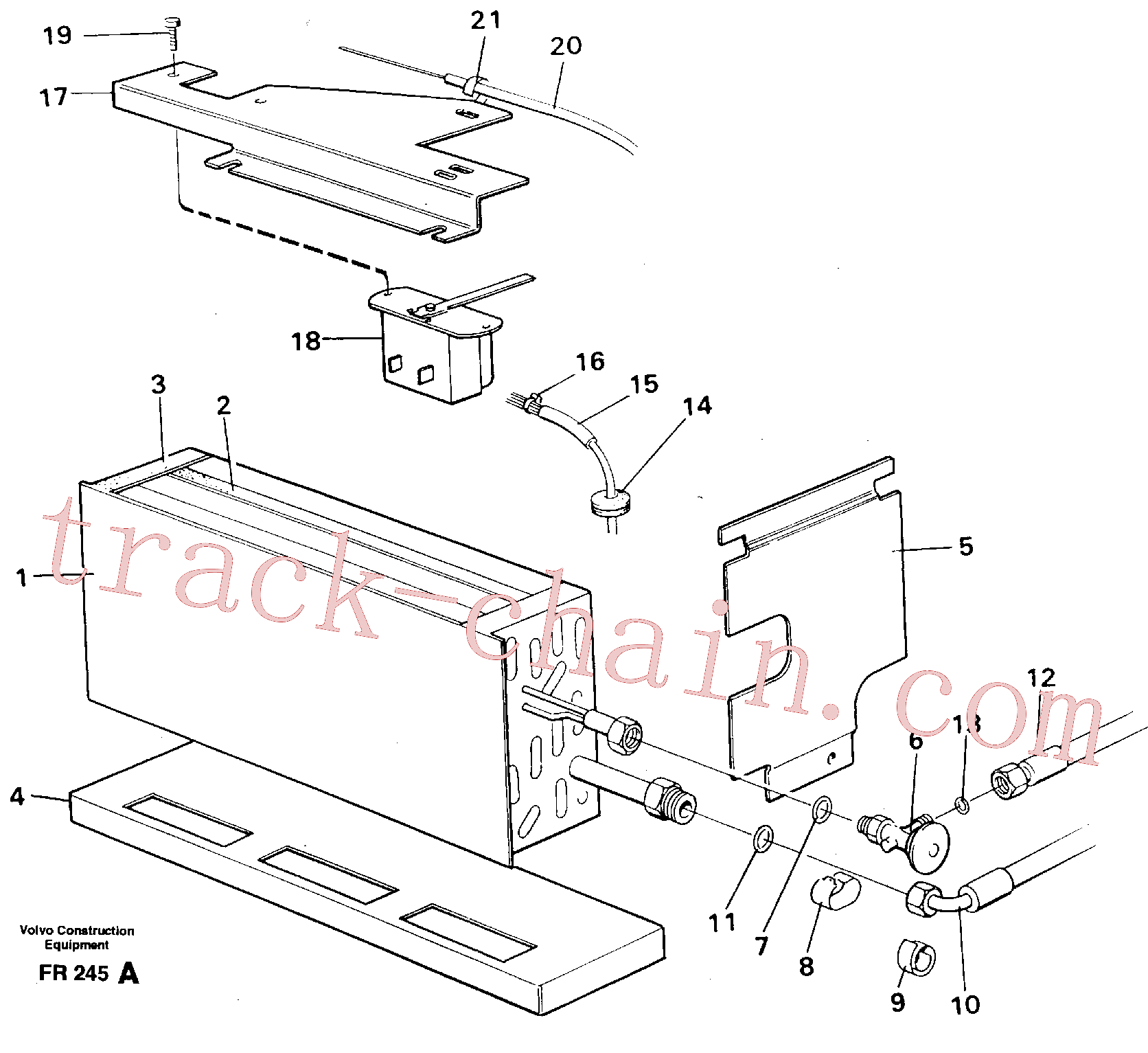 VOE14216275 for Volvo Evaporator with fitting parts Cooling agent R134 A(FR245A assembly)