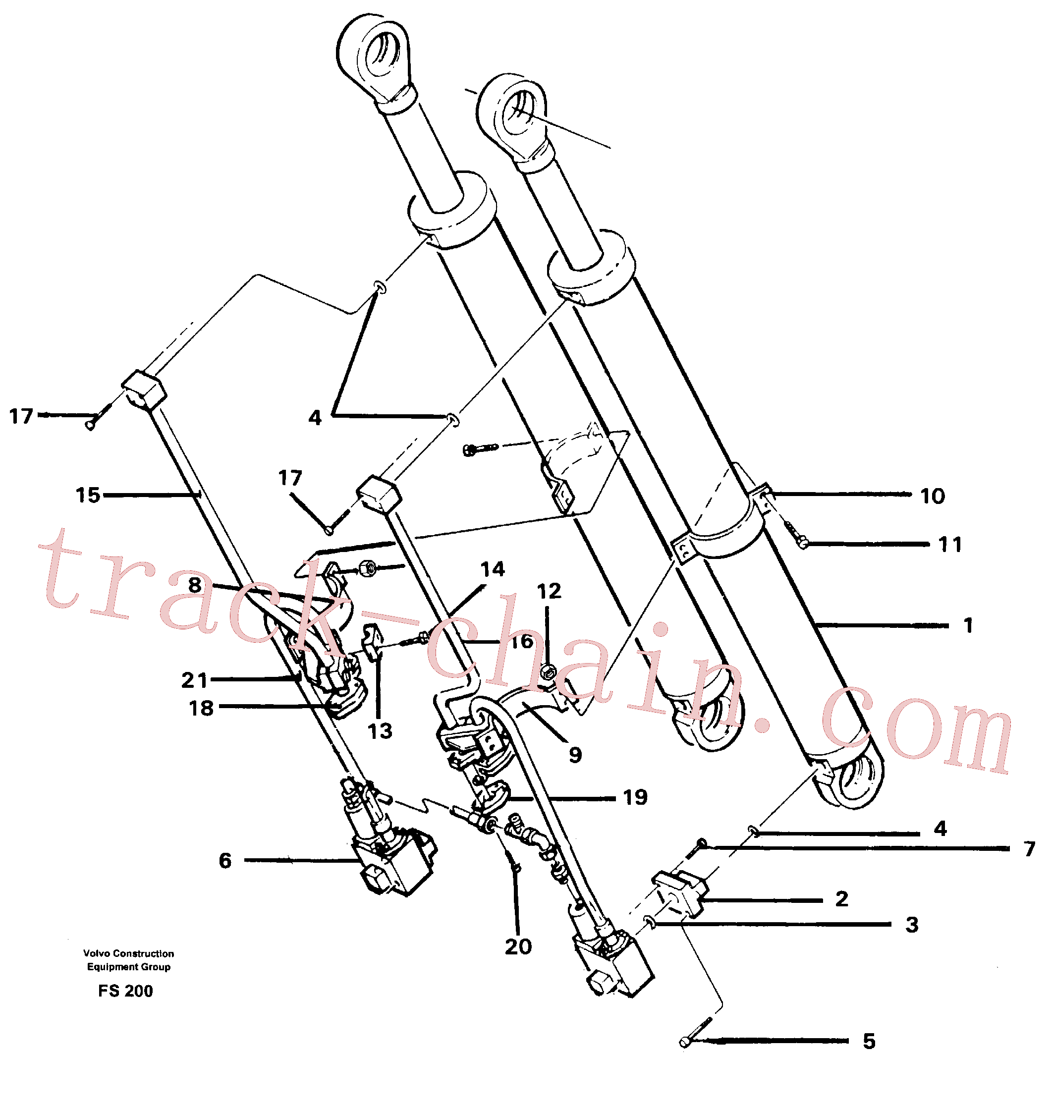 VOE14041584 for Volvo Backhoe boom 6.65 m(FS200 assembly)