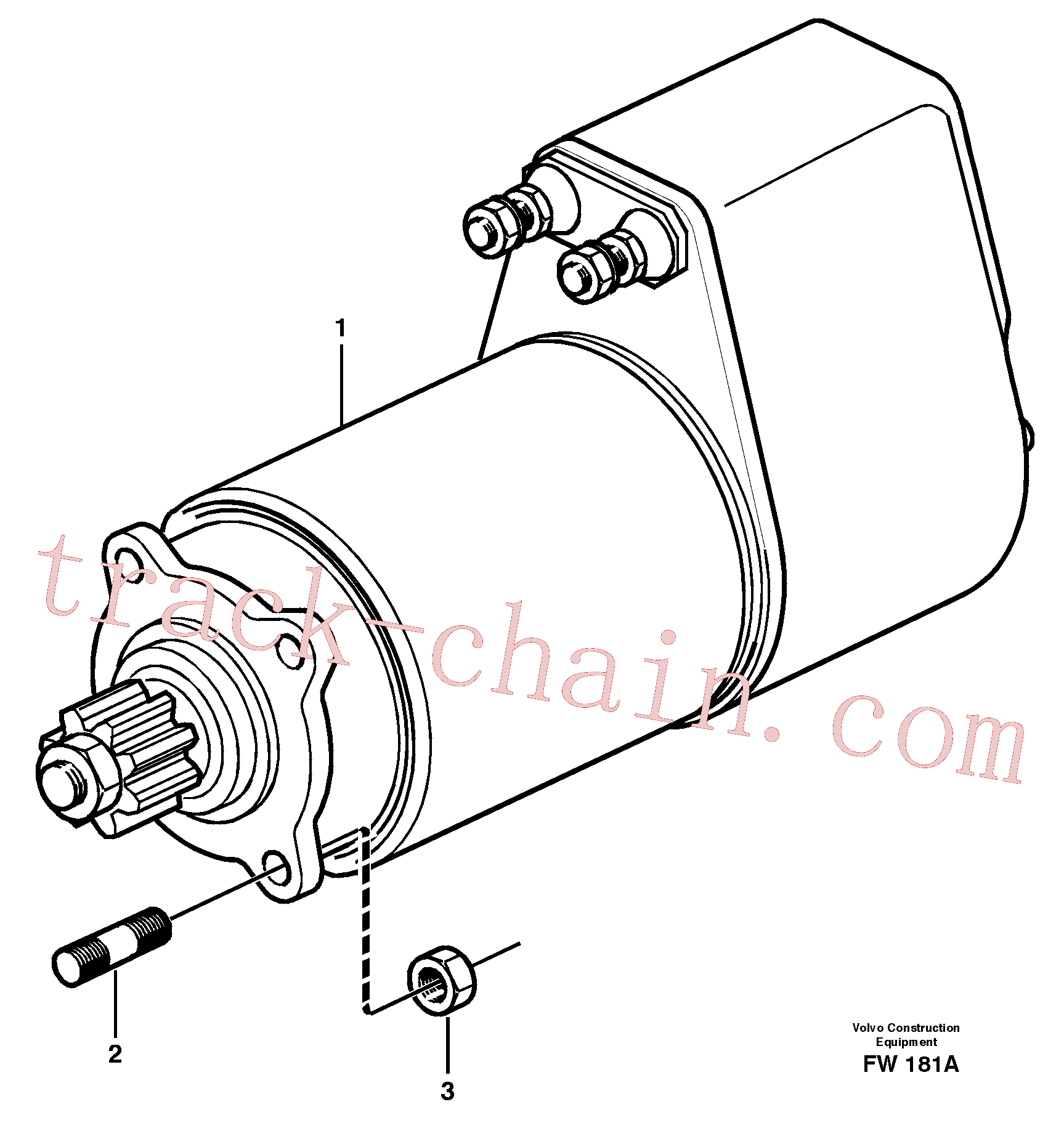 China Made VOE953067 Stud parts for Volvo Excavator