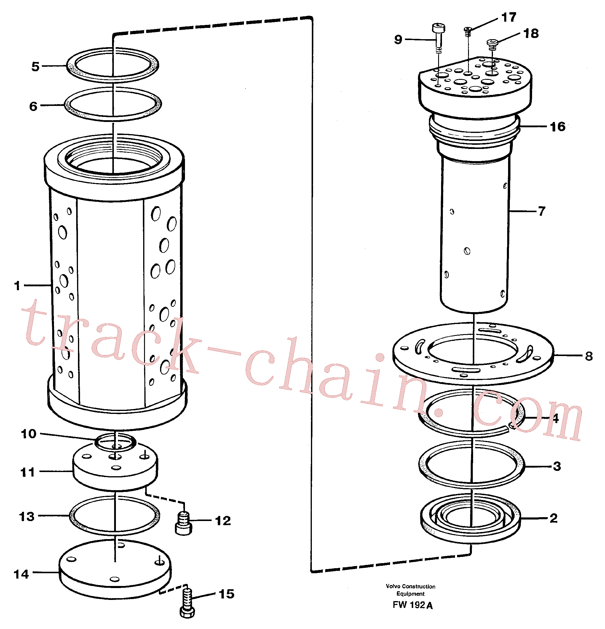 VOE14024626 for Volvo Turning joint(FW192A assembly)