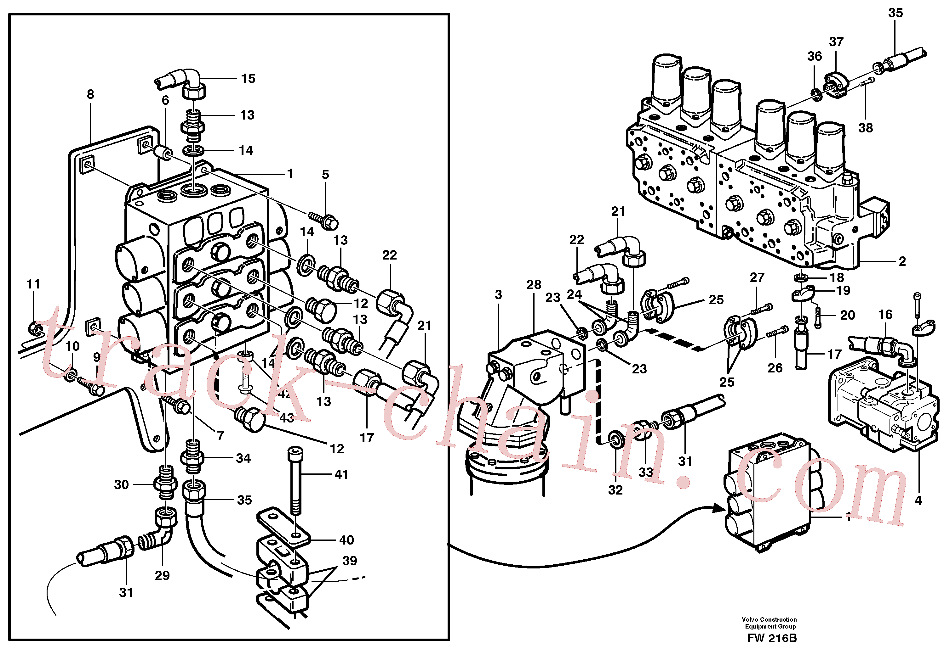 China Made VOE14343013 Hydraulic hose parts for Volvo Excavator