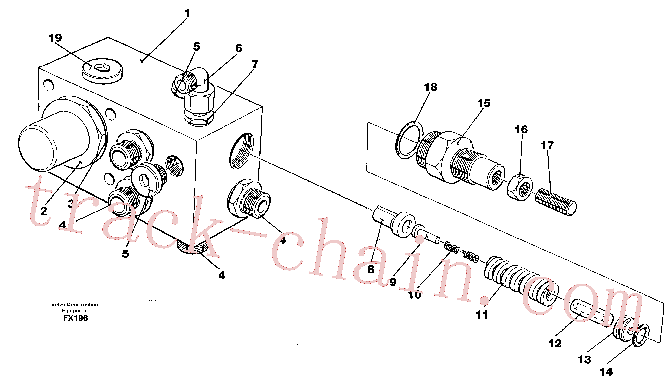 VOE14237601 for Volvo Tank connection(FX196 assembly)