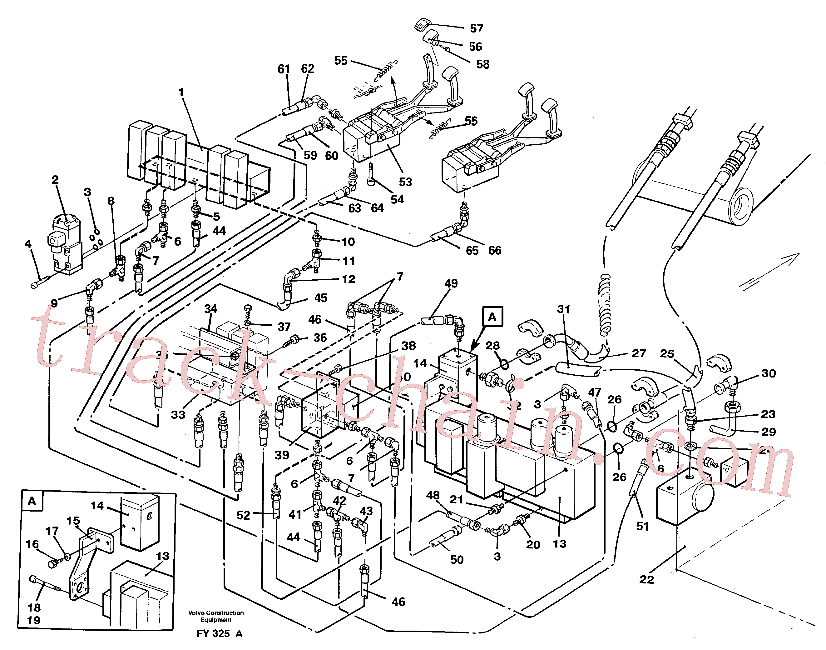 VOE14343472 for Volvo Hammer/shears, base maskin, hydraulics(FY325A assembly)