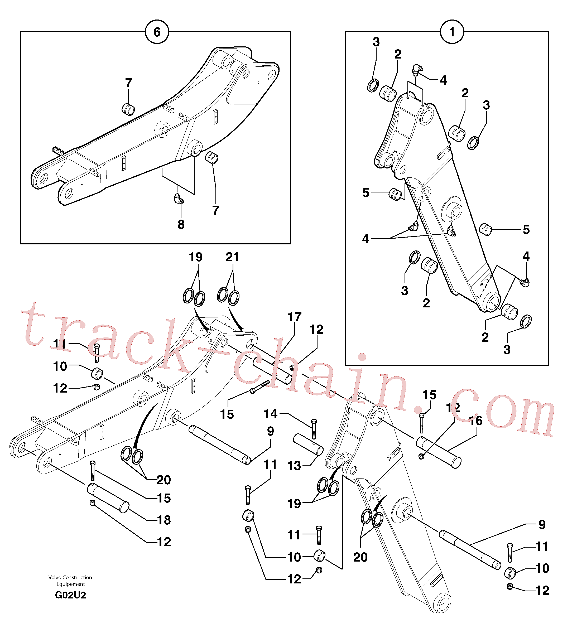 PJ4370065 Screw for Volvo Excavator spare