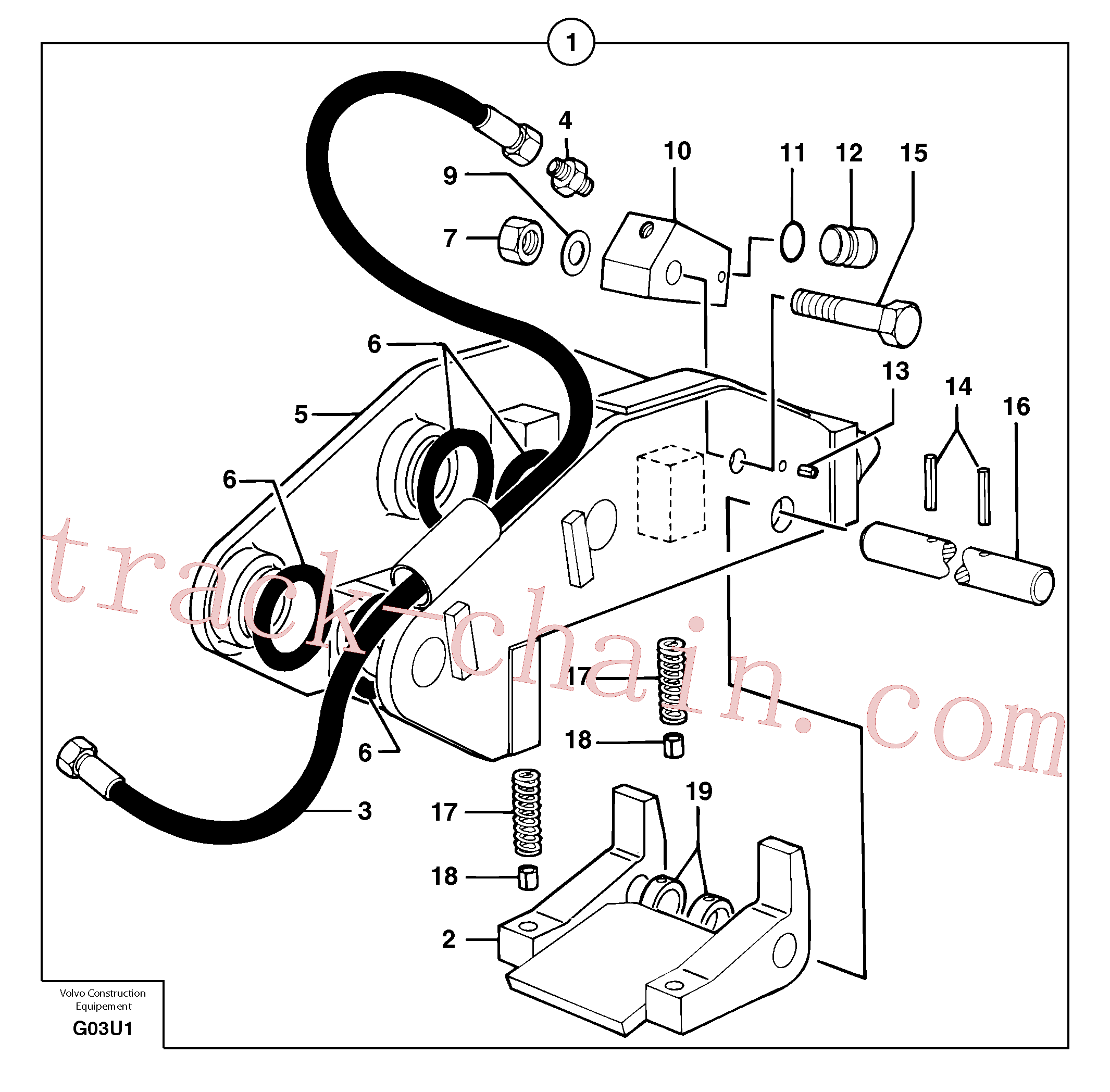 PJ4570034 for Volvo Tool holder / hydraulic control(G03U1 assembly)