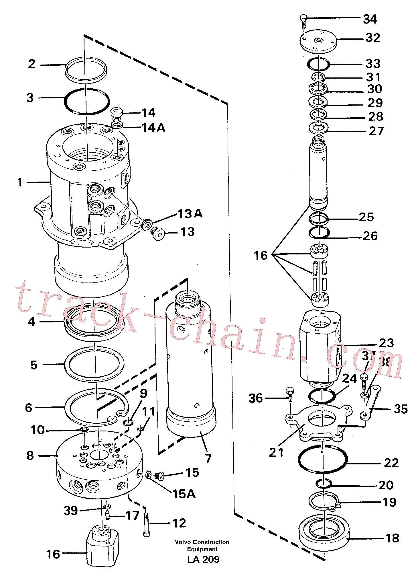 VOE14024626 for Volvo Turning joint(LA209 assembly)