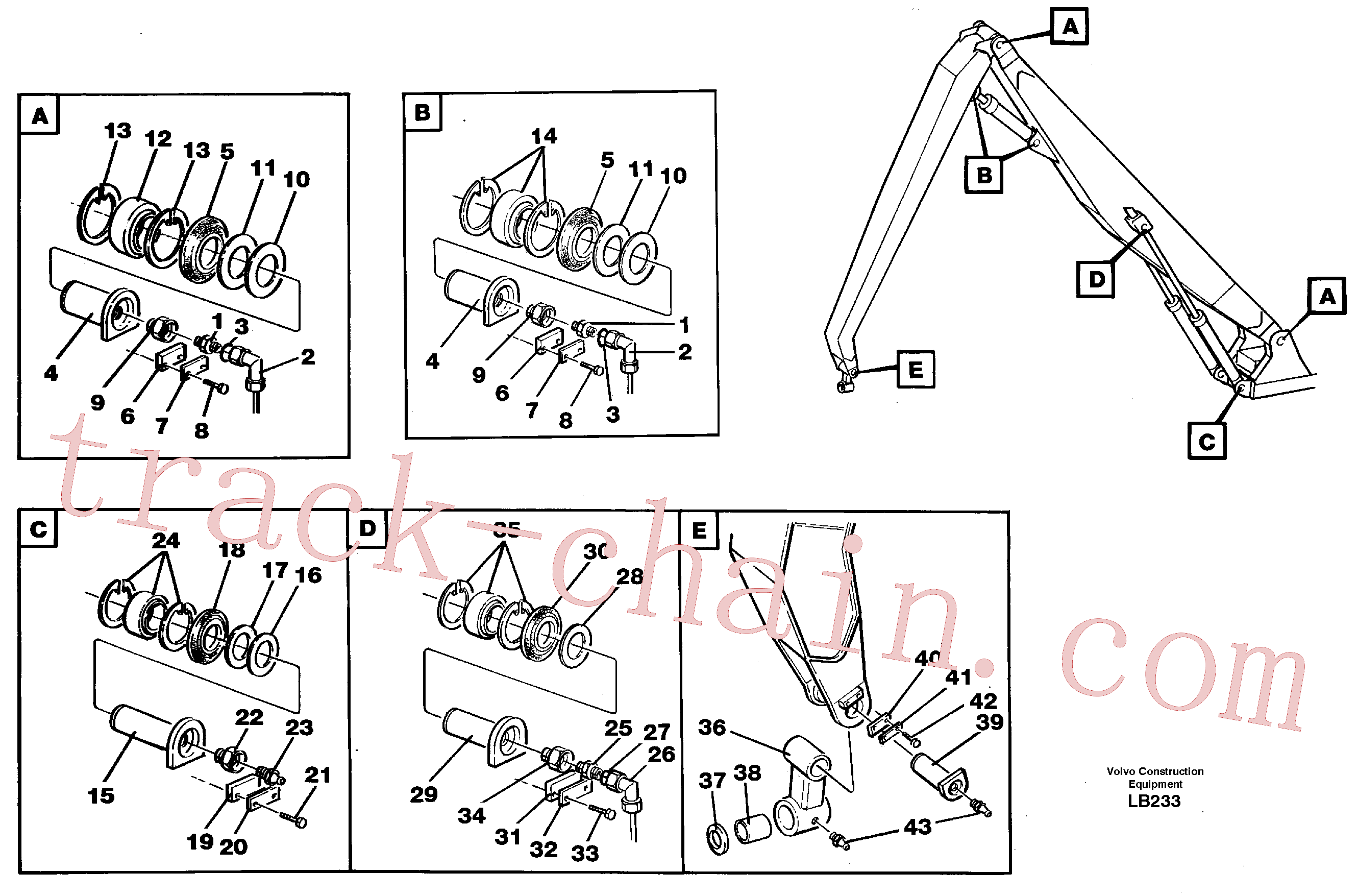 China Made VOE14085132 Ring parts for Volvo Excavator