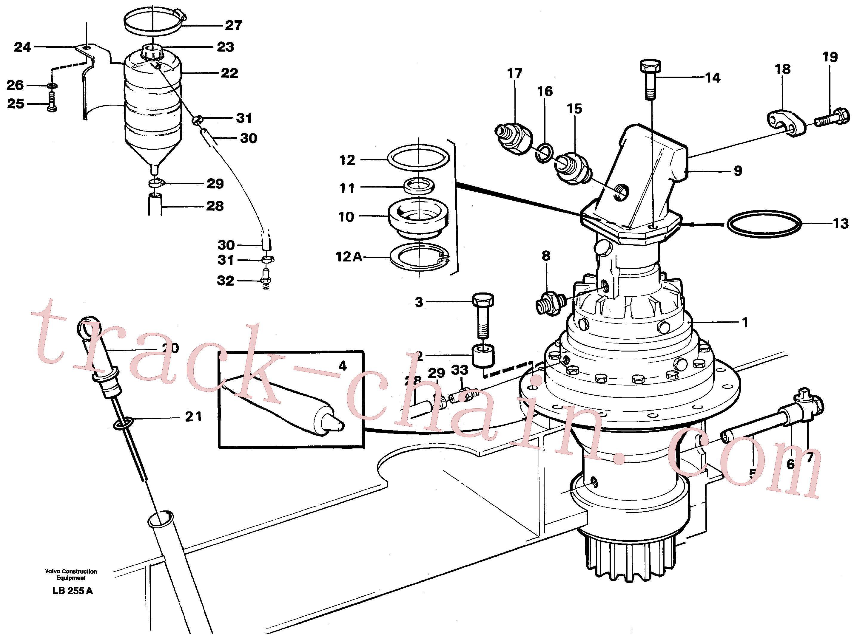 VOE14265098 for Volvo Superstructure with slew transmission(LB255A assembly)