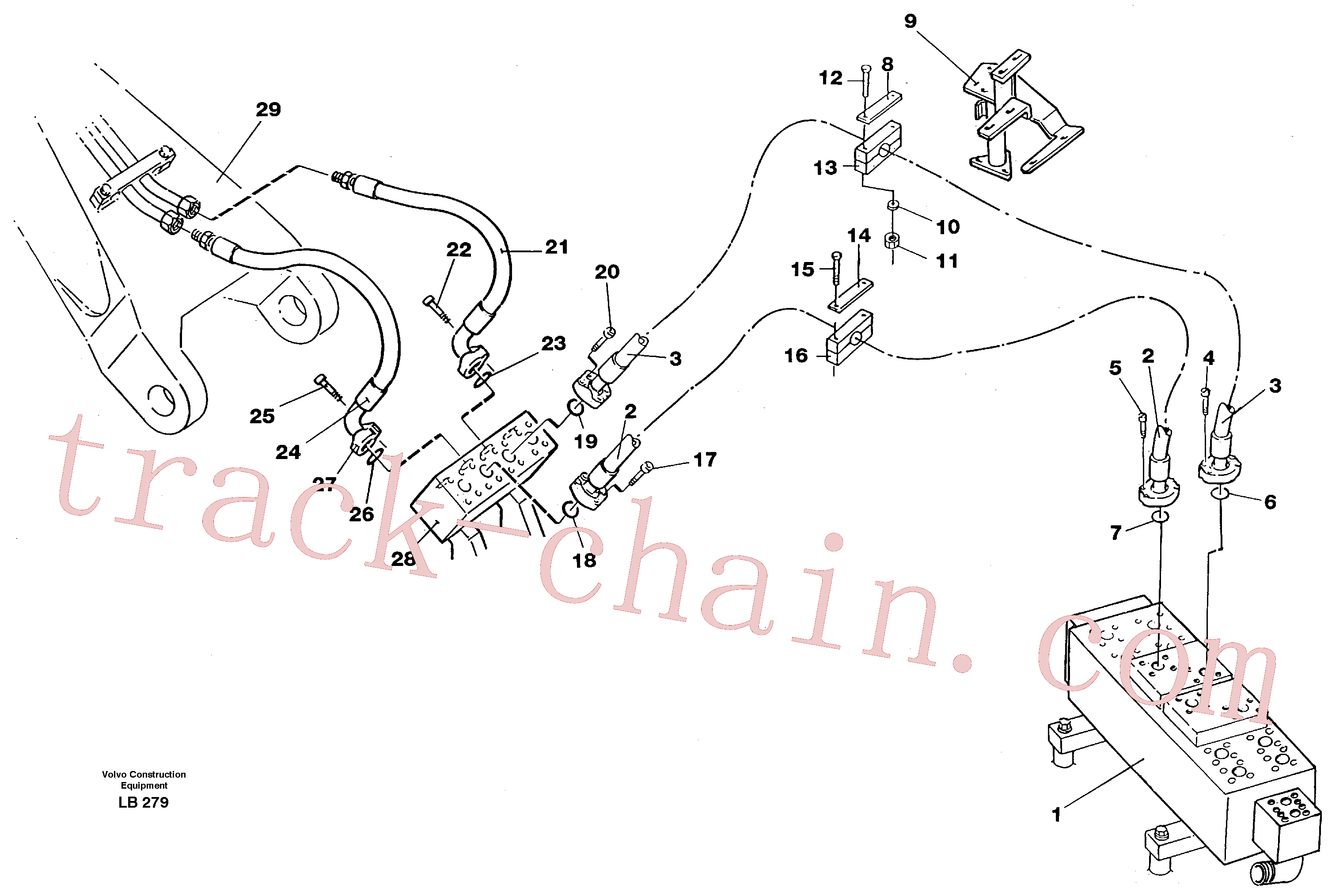 VOE14263789 for Volvo Hydraulic system, dipperarm(LB279 assembly)