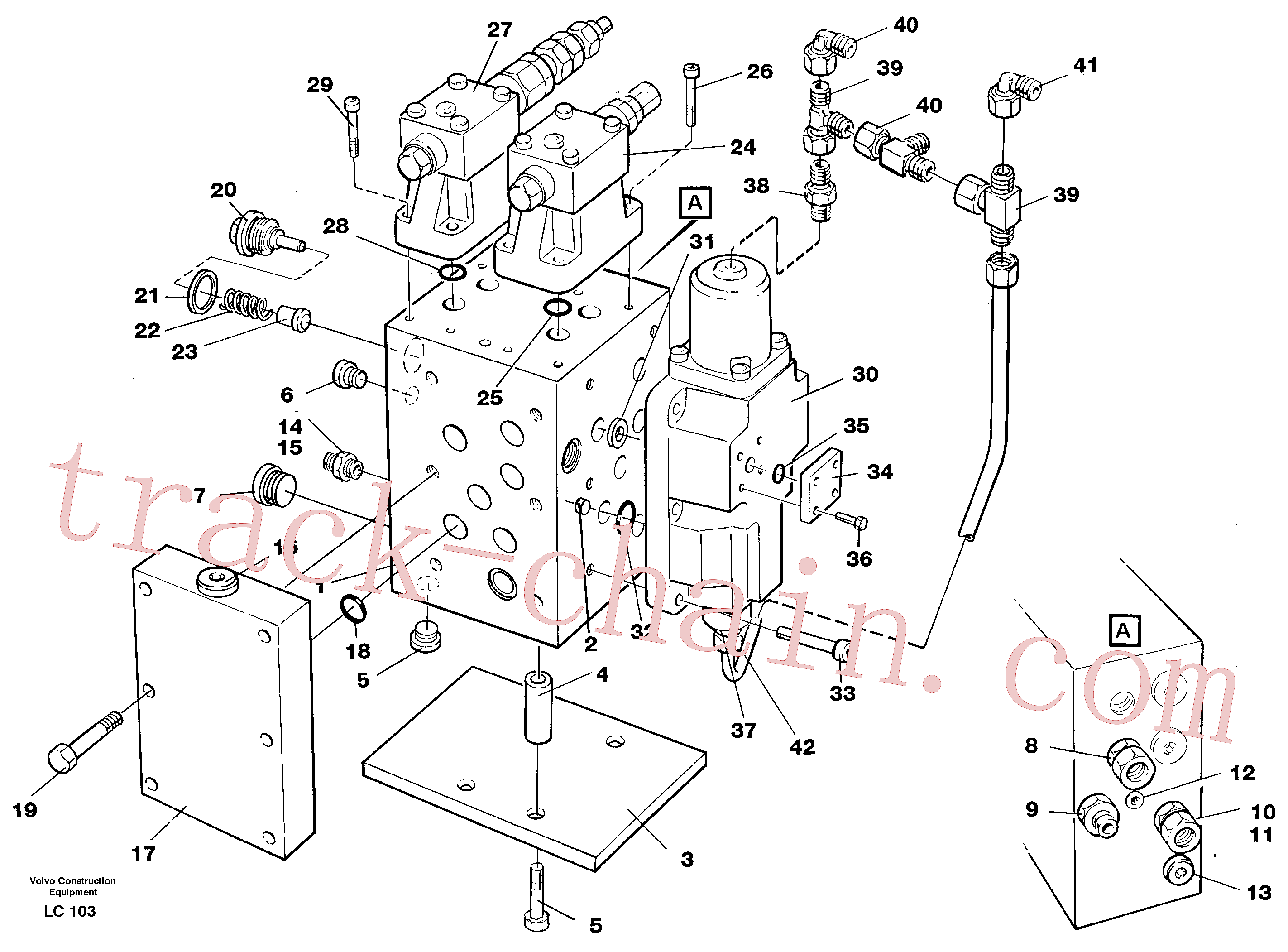 VOE14236710 for Volvo Slew valve assembly(LC103 assembly)