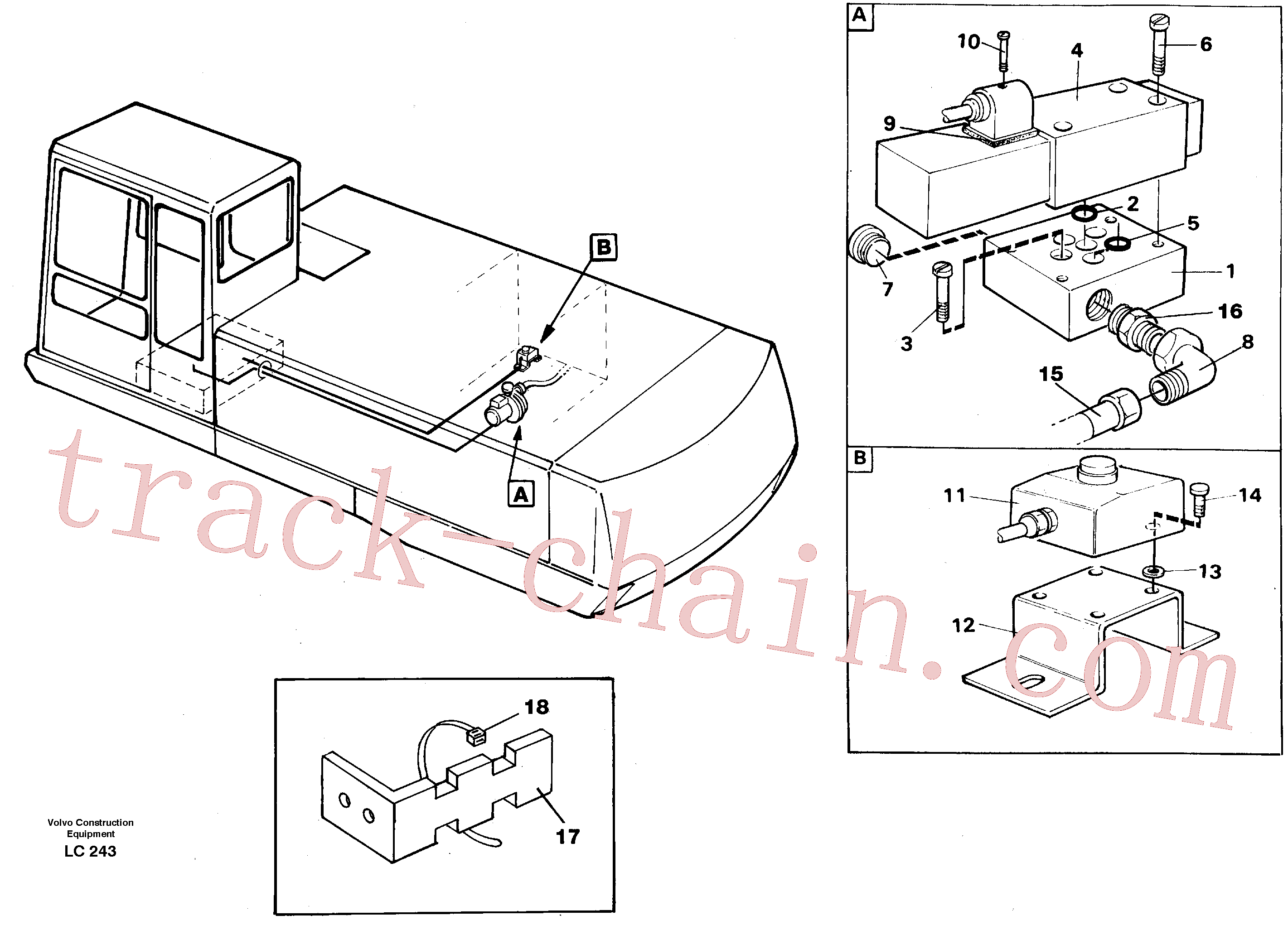 VOE14259729 for Volvo Overfilling guard(LC243 assembly)