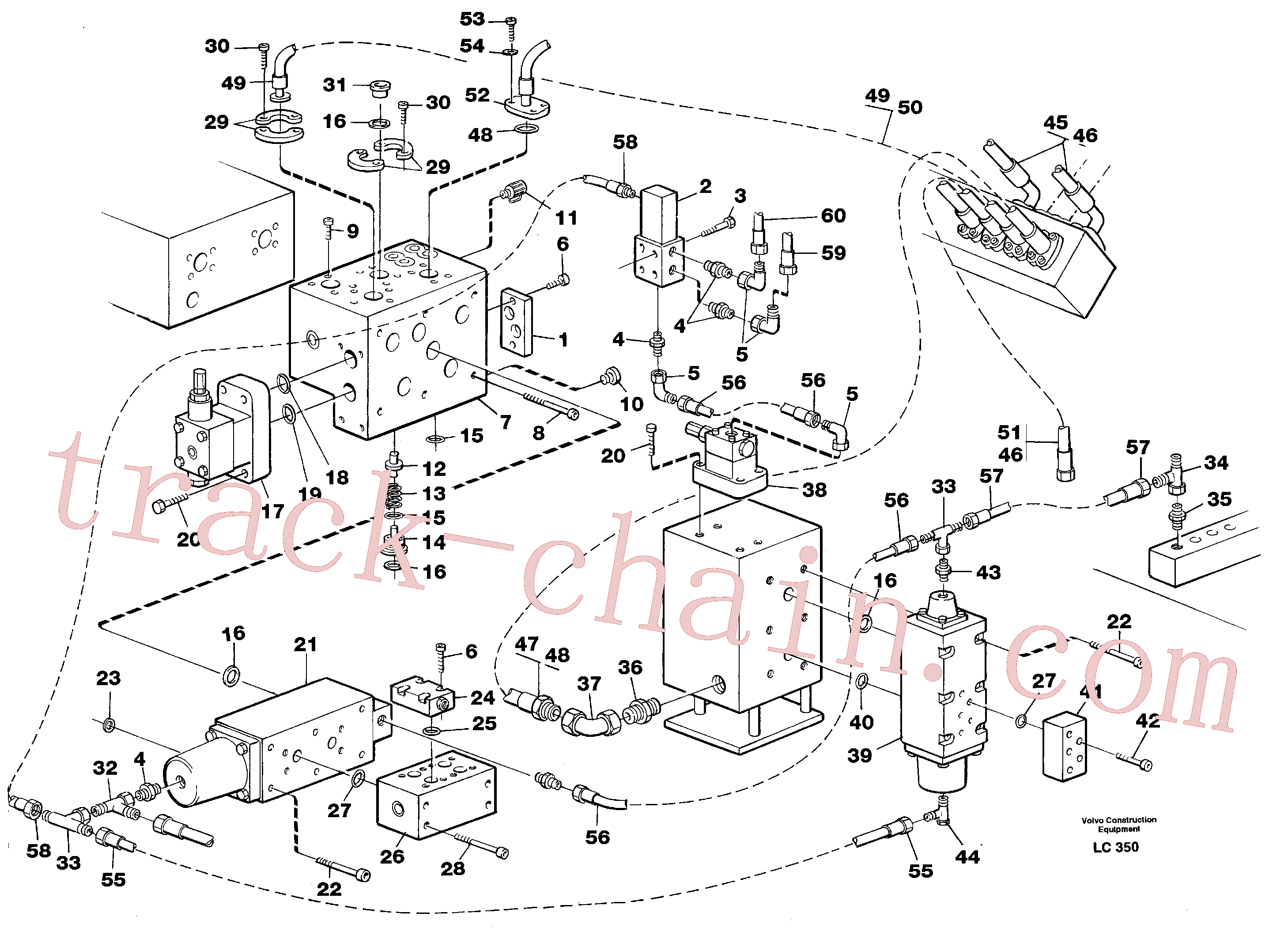 VOE14236710 for Volvo Hammer hydraulics on base machine(LC350 assembly)