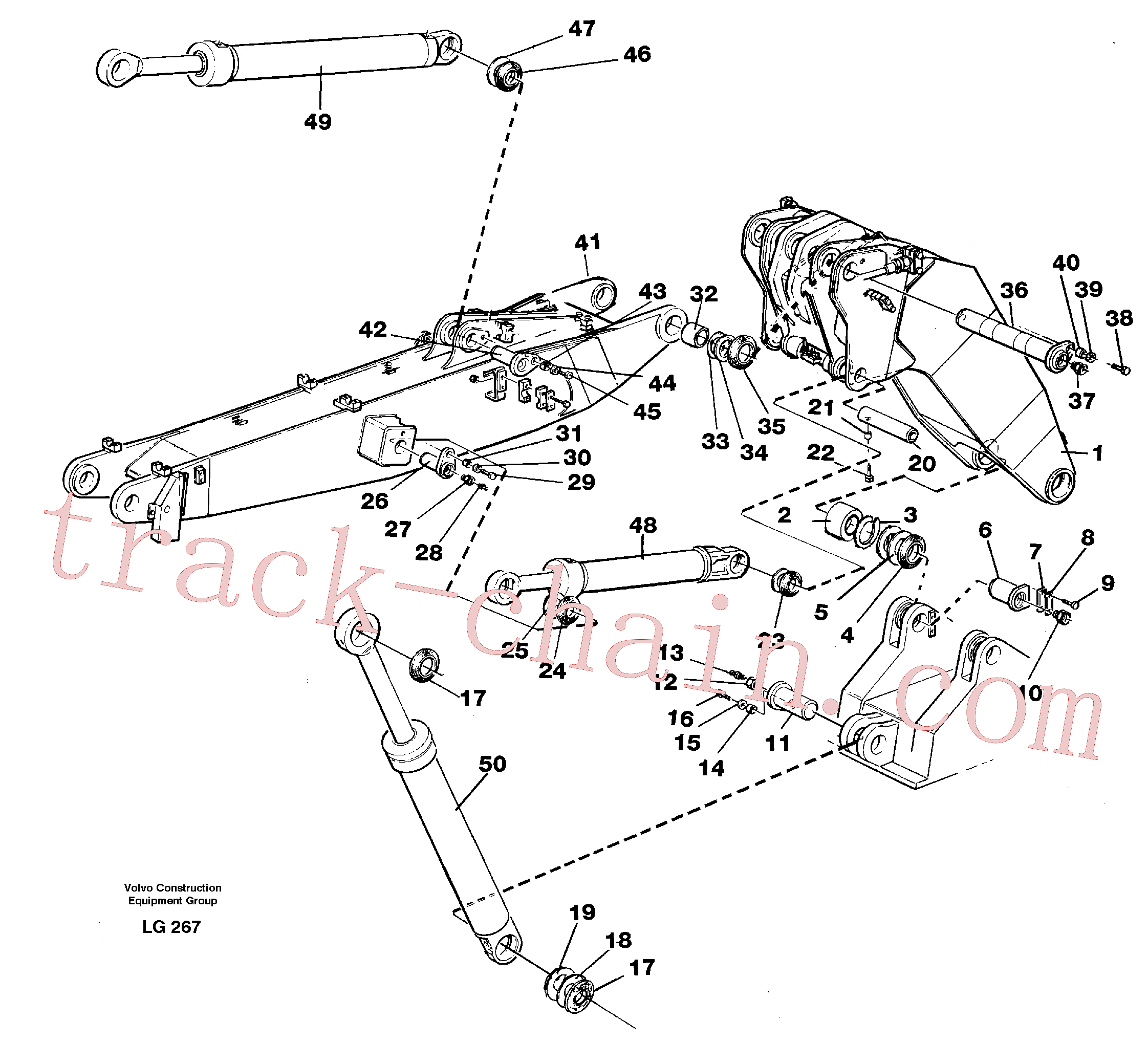 VOE14253481 for Volvo Adjustable boom(LG267 assembly)