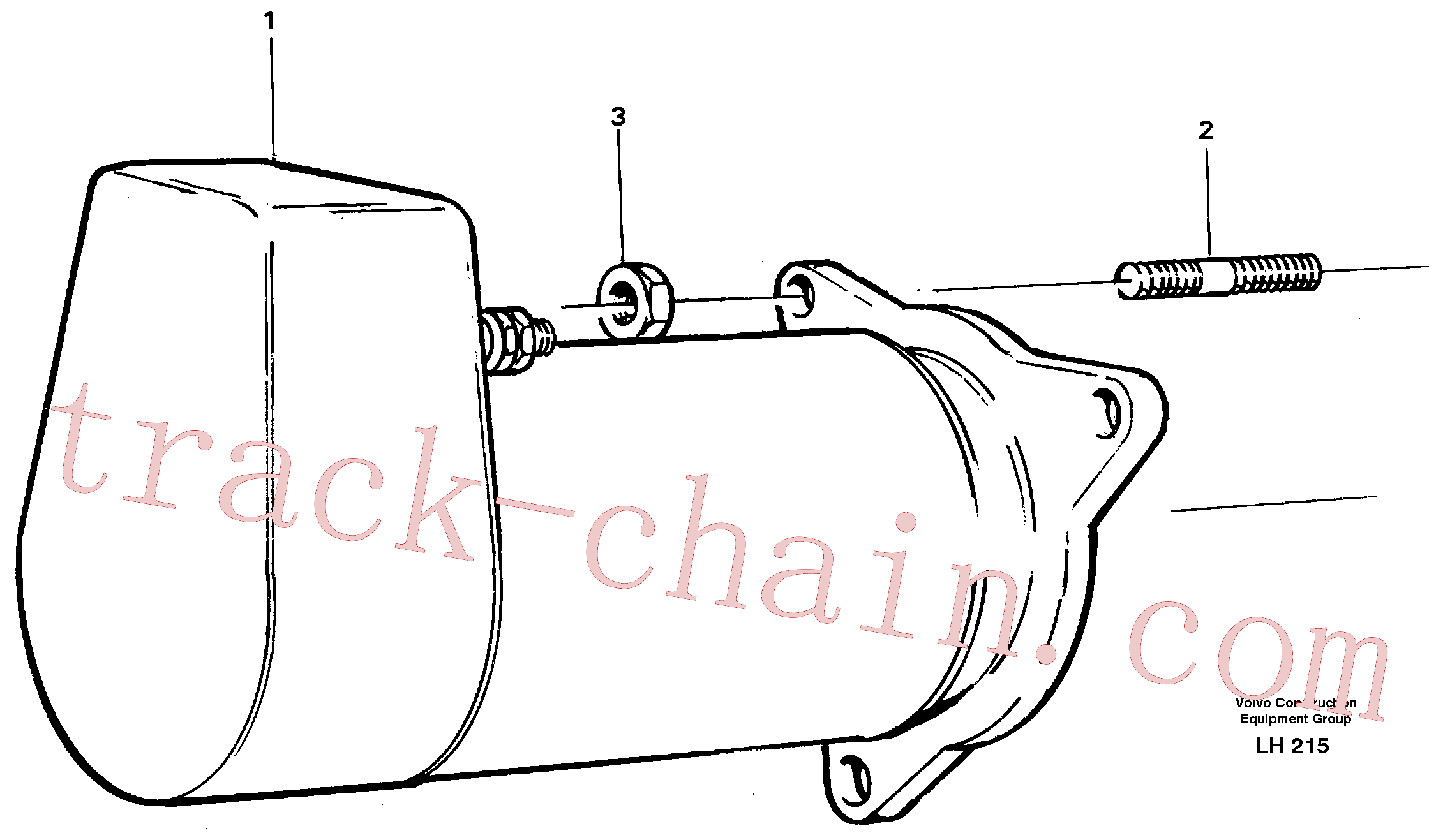 VOE953067 for Volvo Starter motor, mounting(LH215 assembly)