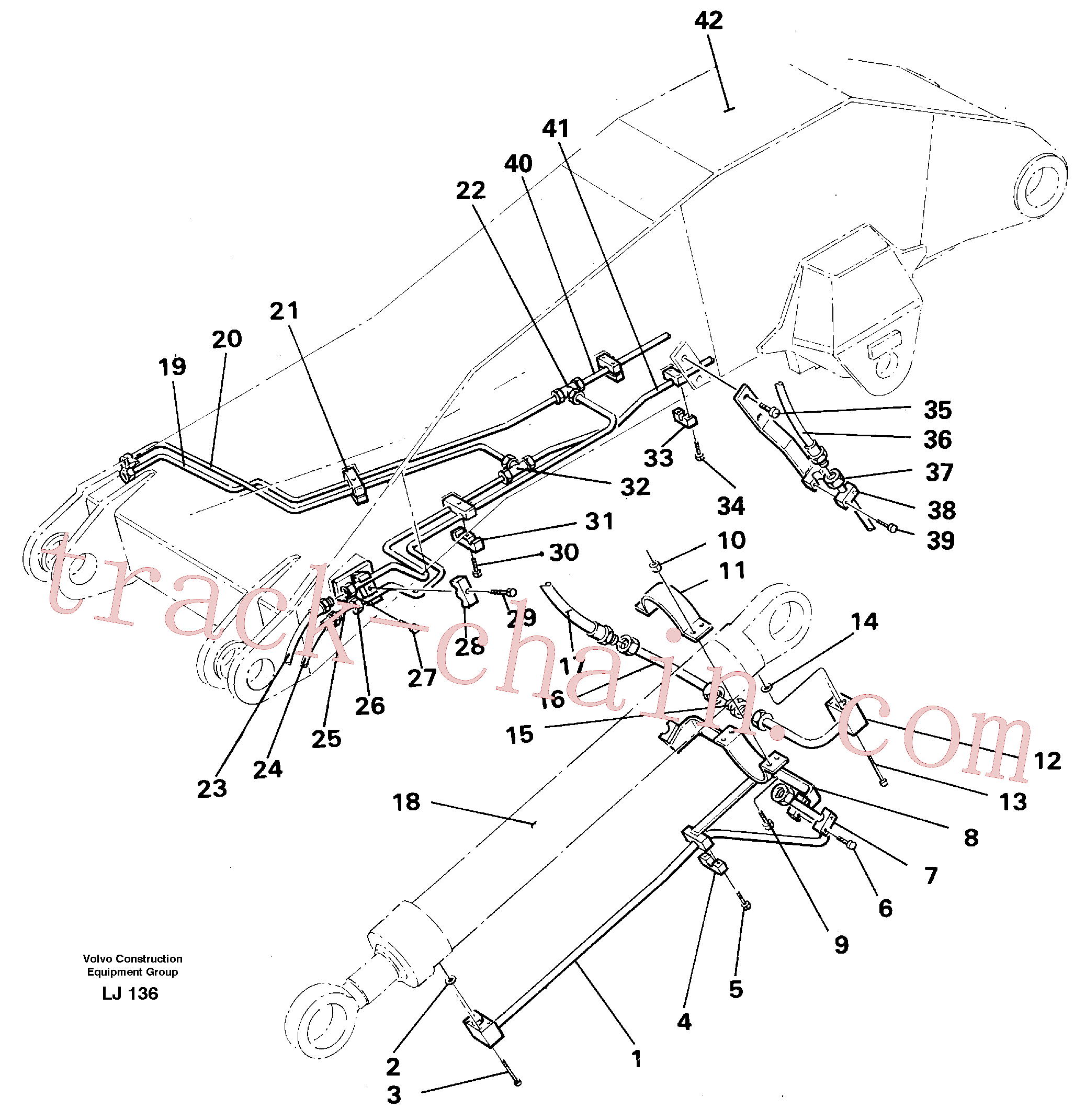 VOE14238379 for Volvo Face shovel equipment, dipper arm(LJ136 assembly)