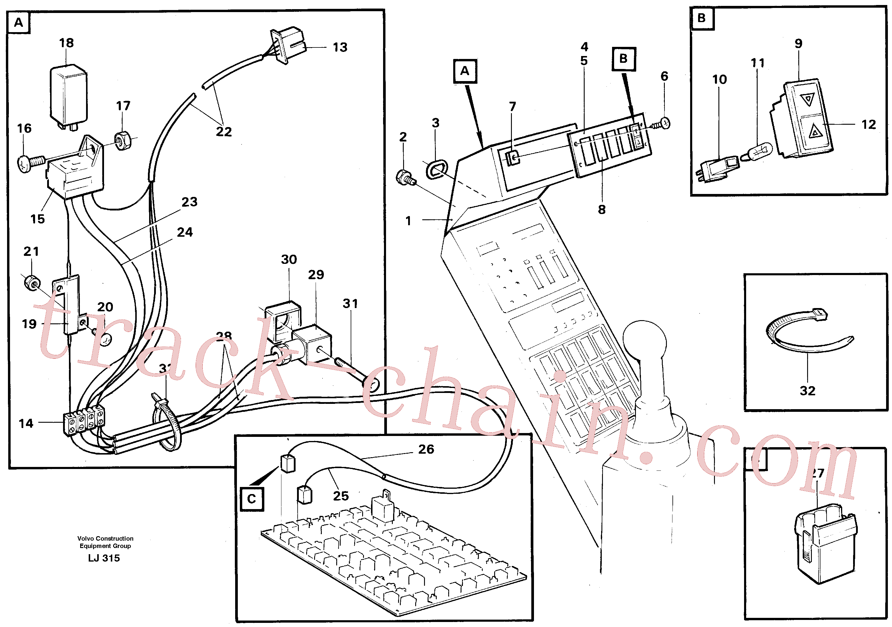 VOE14014812 for Volvo Electric installation for load limiting device(LJ315 assembly)