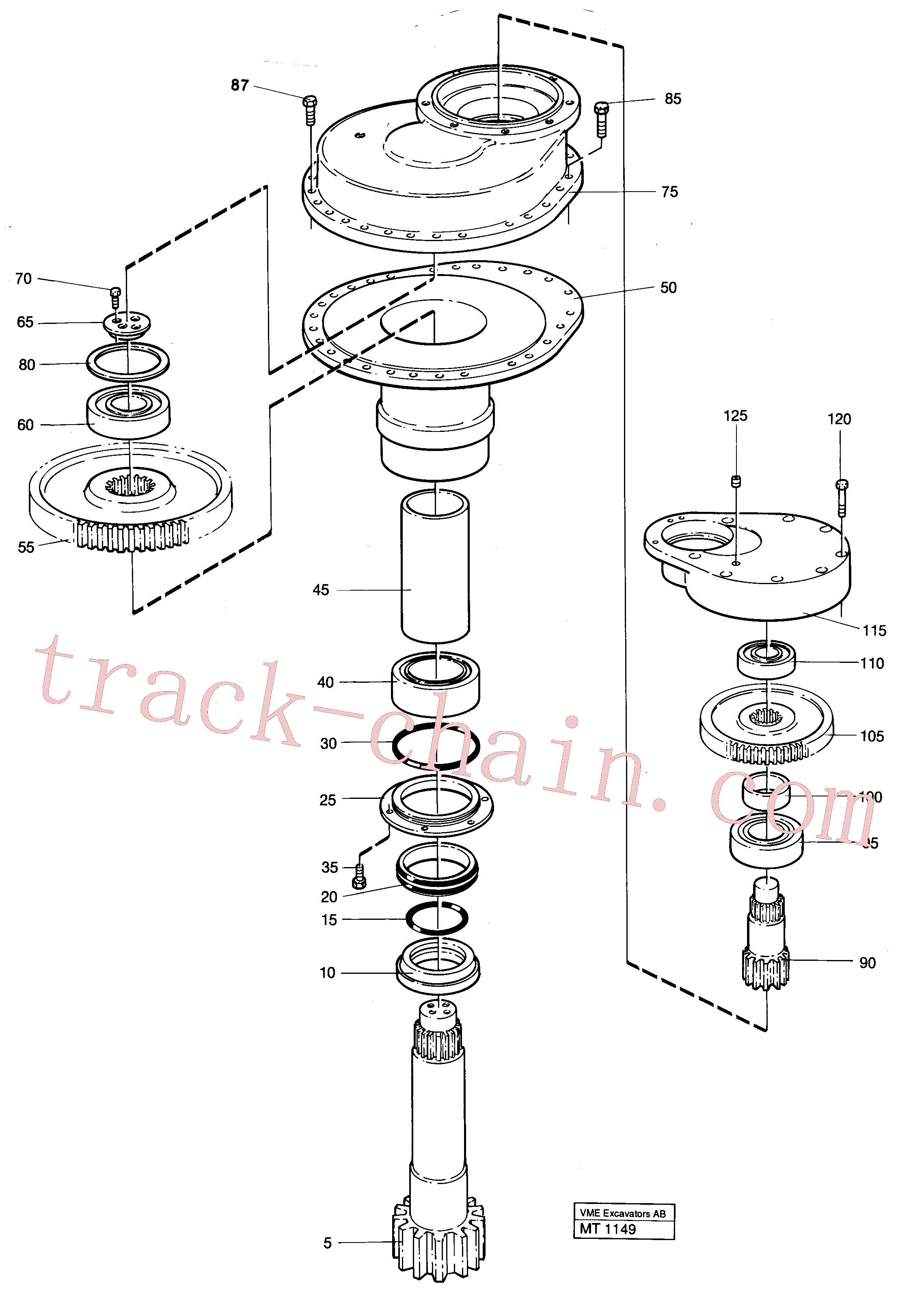 VOE14233131 for Volvo Swing gearbox(MT1149 assembly)