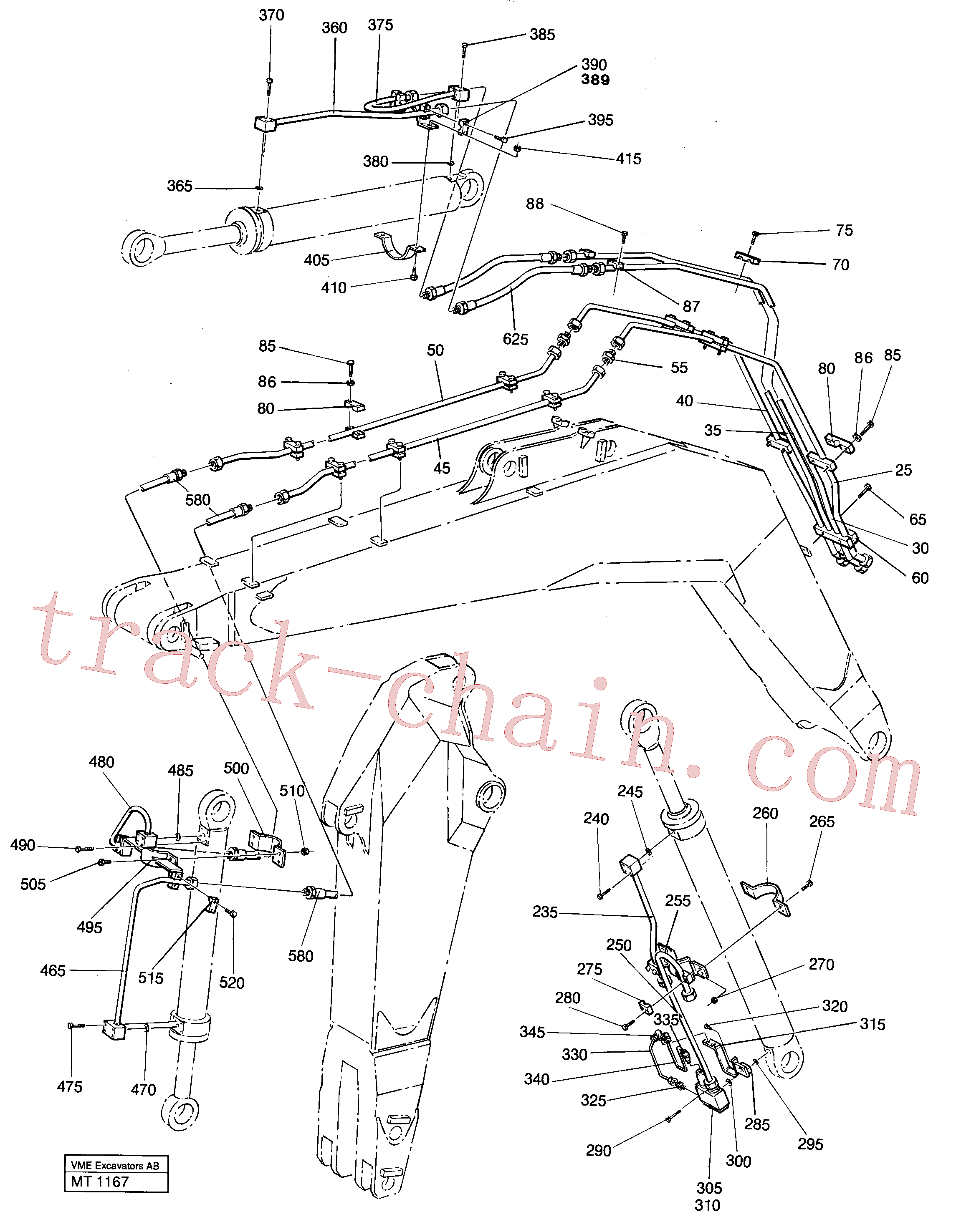 VOE14249857 for Volvo Backhoe equipment Connections(MT1167 assembly)